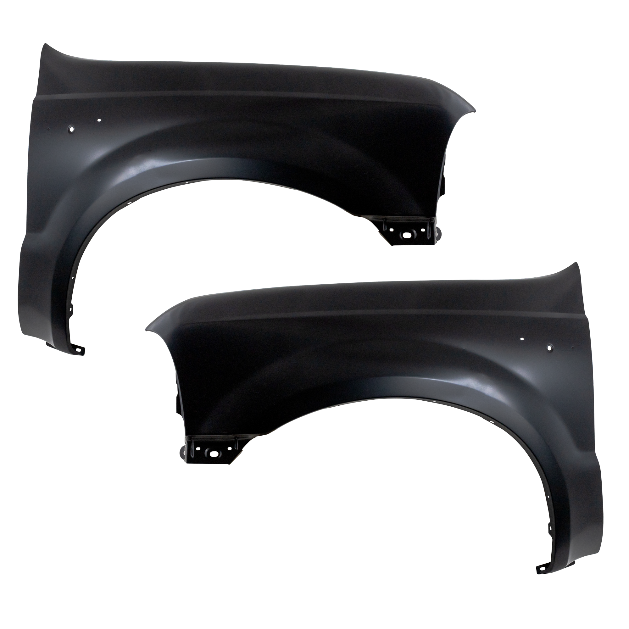 AM F SERIES SUPER DUTY 99-07 FRONT FENDER RH AND LH Primed CAPA SKU SET F220101Q Partslink FO1241208C FO1240208C OEM F81Z16005AA F81Z16006AA