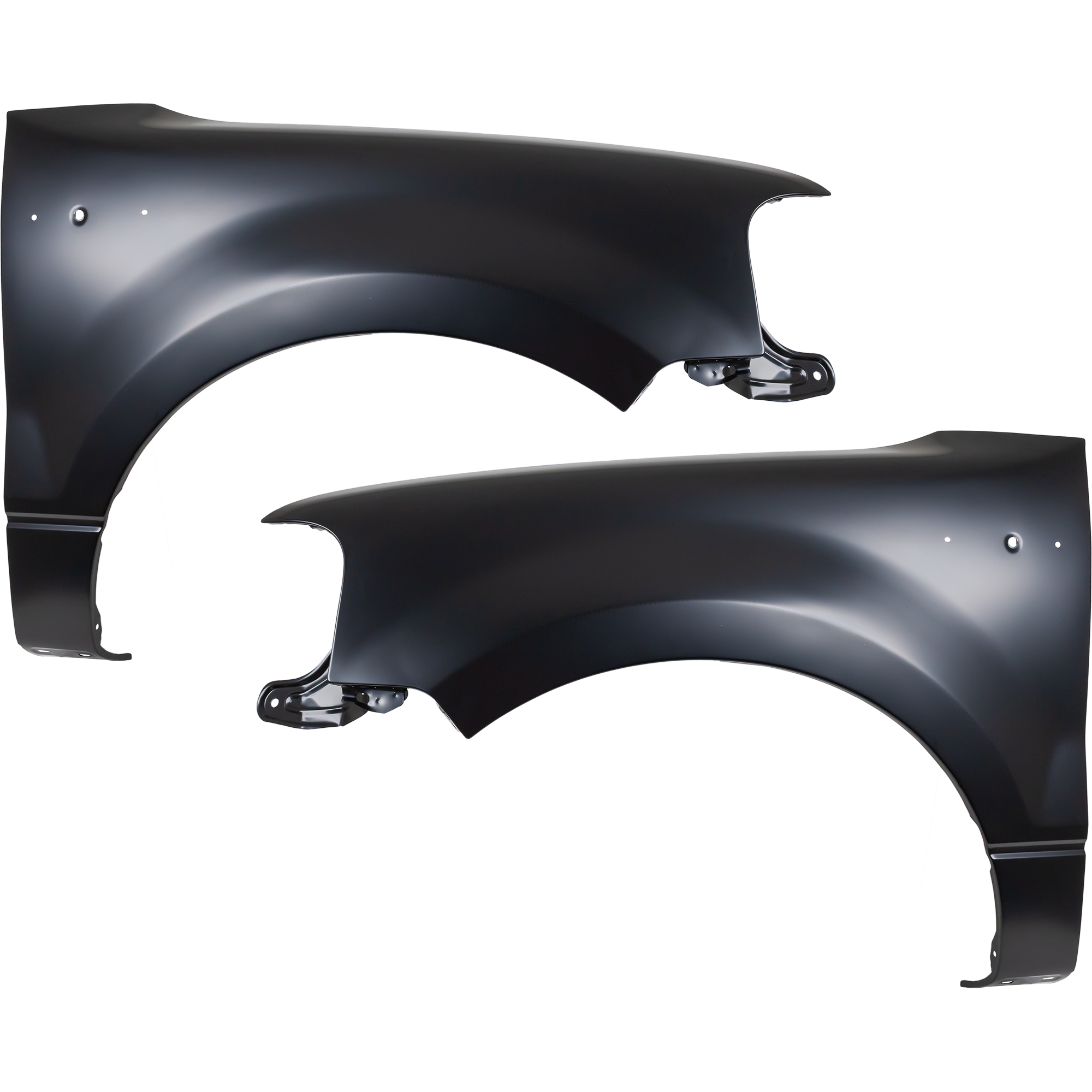 AM F 150-04-06 FRONT FENDER RH AND LH Primed SKU SET F220115 Partslink FO1240231 FO1241231 OEM 5L3Z16005AA 5L3Z16006AA