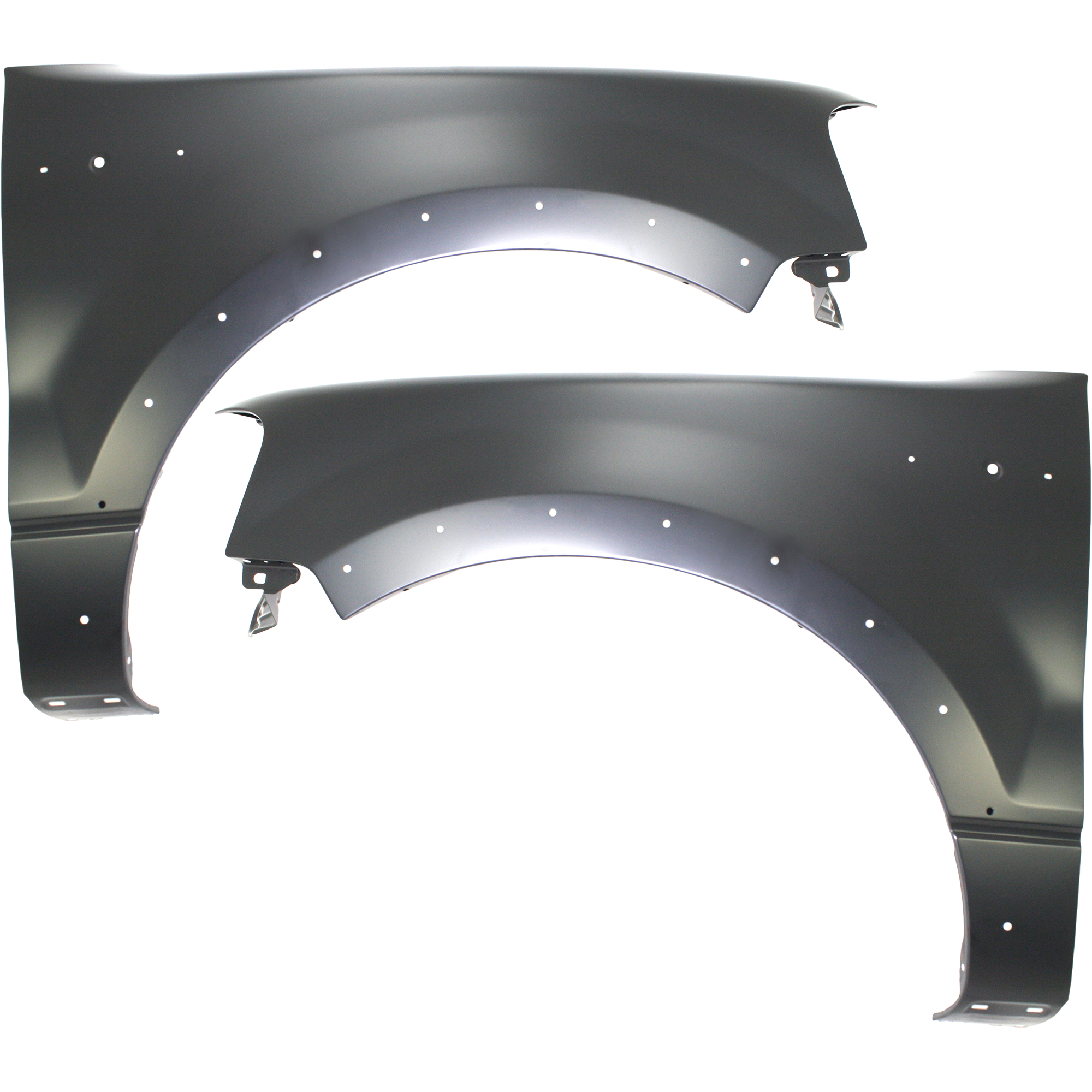AM F 150-04-06 FRONT FENDER RH AND LH Primed SKU SET F220125 Partslink FO1241232 FO1240232 OEM 5L3Z16005BA 5L3Z16006BA