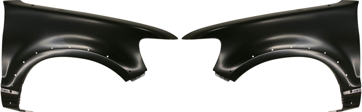 AM EXPLORER 06-10 FRONT FENDER RH AND LH Primed Exc. XLS Model w Wheel Opening Molding Holes CAPA SKU SET F220163Q Partslink FO1240248C FO1241248C OEM 6L2Z16005BA 6L2Z16006BA