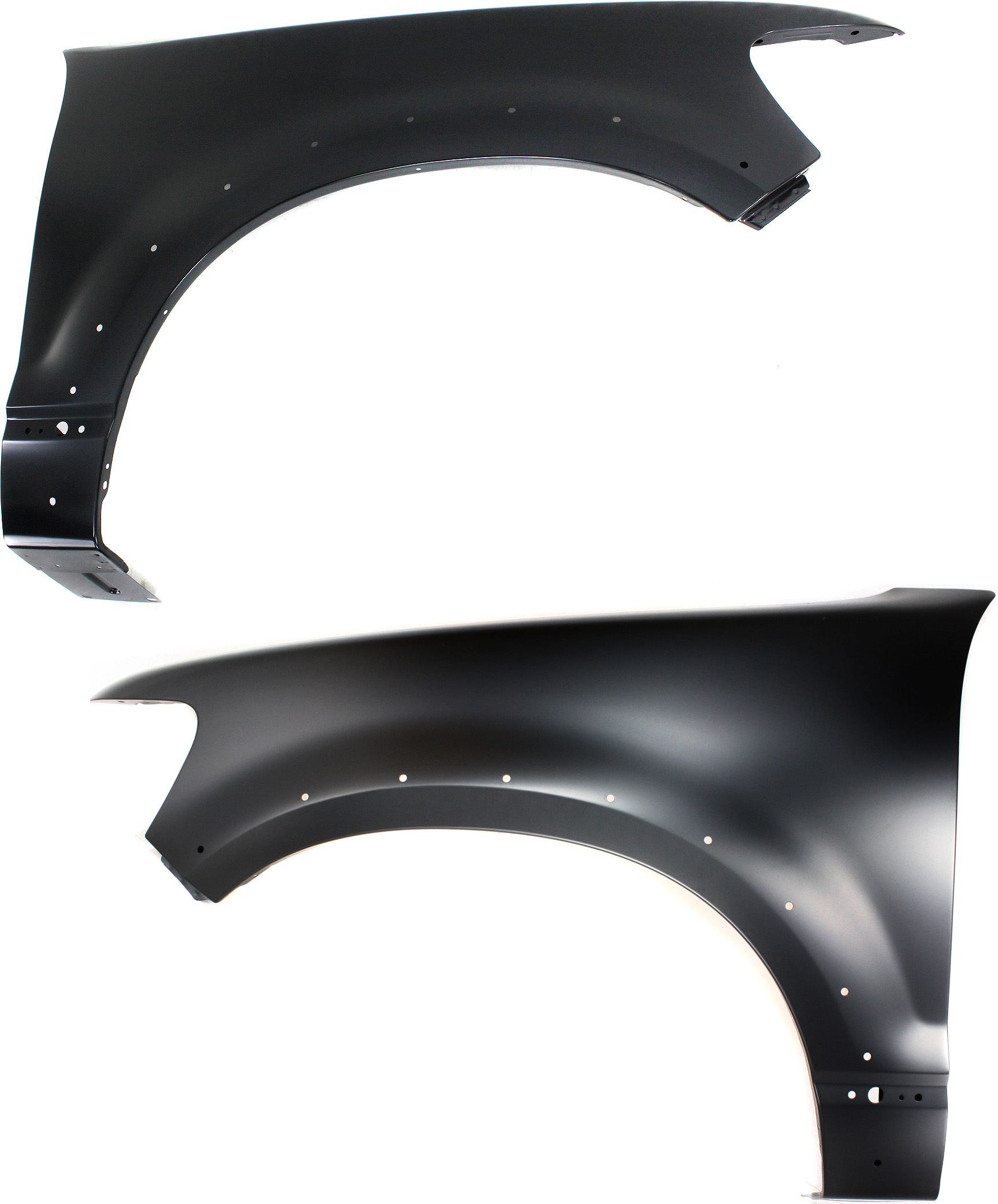 AM EXPLORER 06-10 FRONT FENDER RH AND LH Primed Exc. XLS Model w Wheel Opening Molding Holes SKU SET F220163 Partslink FO1240248 FO1241248 OEM 6L2Z16005BA 6L2Z16006BA