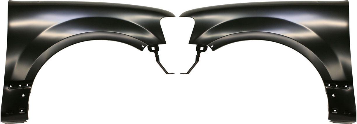 AM EXPEDITION NAVIGATOR 07-17 FRONT FENDER RH AND LH Primed w Wheel Opening Molding Holes SKU SET F220167 Partslink FO1240254 FO1241254 OEM FL1Z16005B FL1Z16006B
