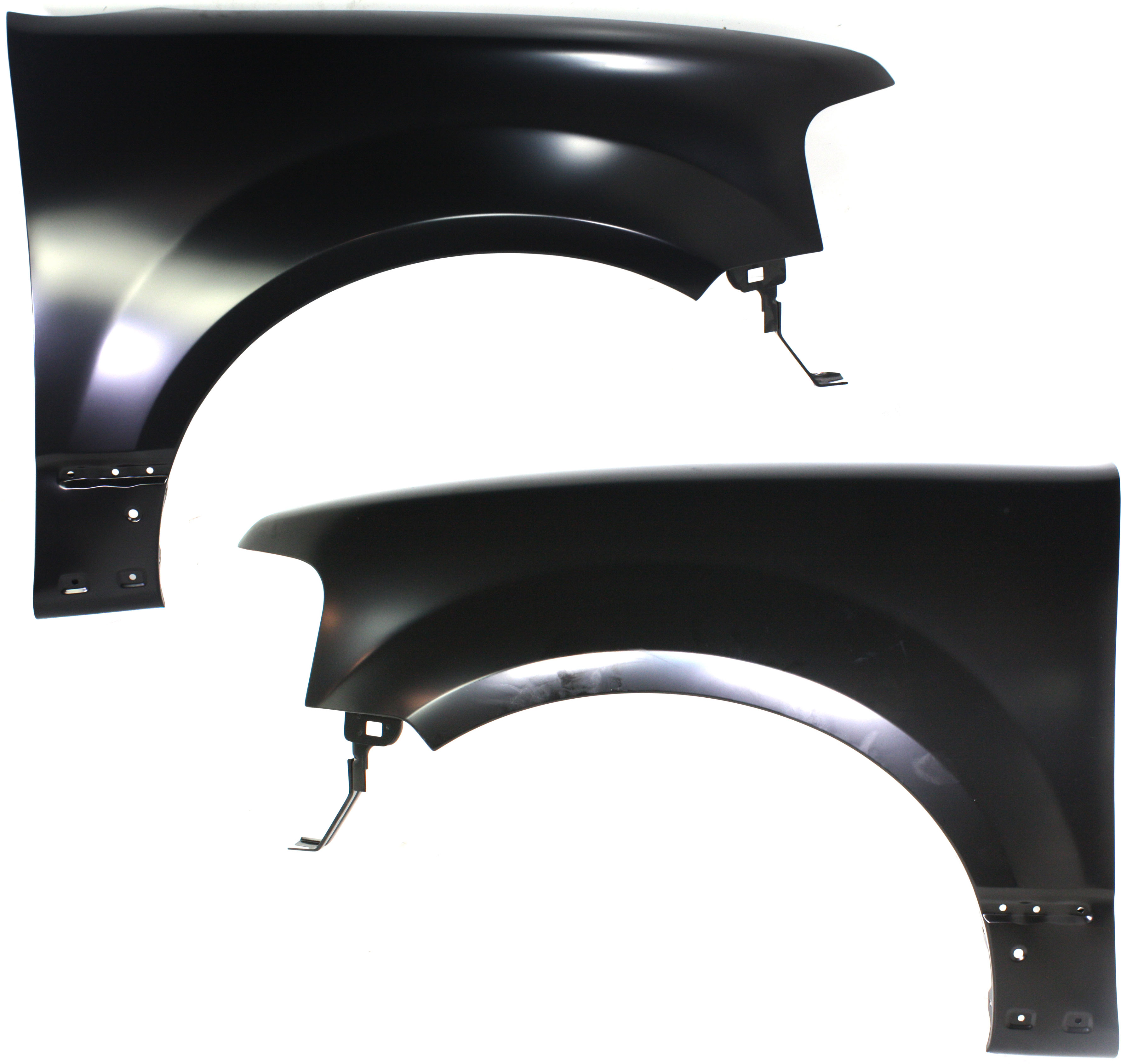 AM EXPEDITION NAVIGATOR 07-17 FRONT FENDER RH AND LH Primed w o Wheel Opening Molding Holes SKU SET F220169 Partslink FO1240255 FO1241255 OEM FL1Z16005A FL1Z16006A
