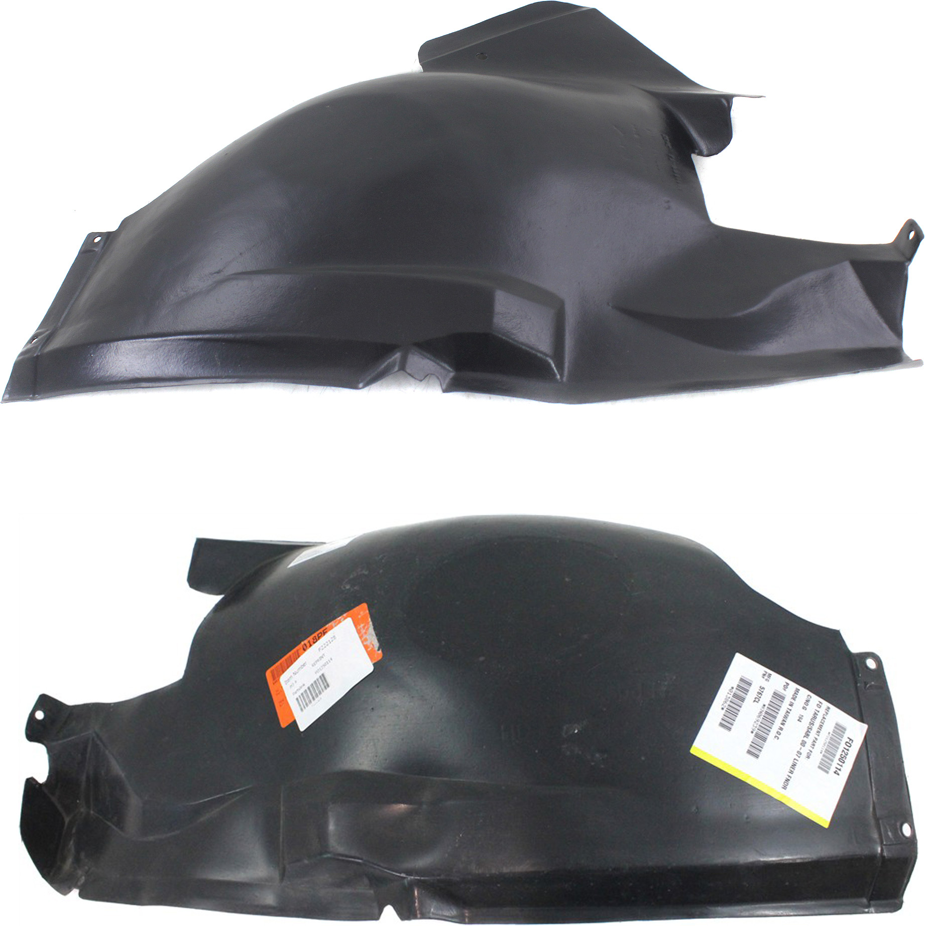 AM TAURUS SABLE 00-07 FRONT FENDER LINER RH AND LH Front Section SOHC Eng. SKU SET F222127 Partslink FO1250114 FO1251114 OEM YF1Z16102AA YF1Z16103AA
