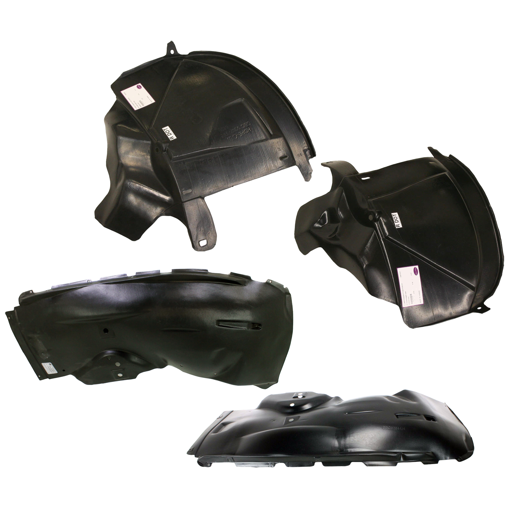 AM MOUNTAINEER 06-10 FRONT FENDER LINER RH AND LH Front and Rear Section SKU SET F222145-4A