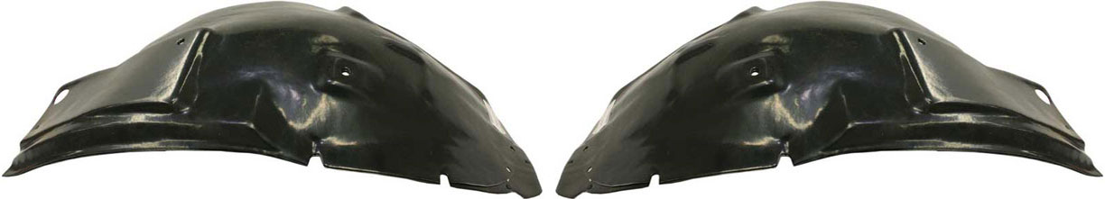 AM MUSTANG 05-09 FRONT FENDER LINER RH AND LH Front Section SKU SET F222173 Partslink FO1251129 FO1250128 OEM 5R3Z16102AA 5R3Z16103AA