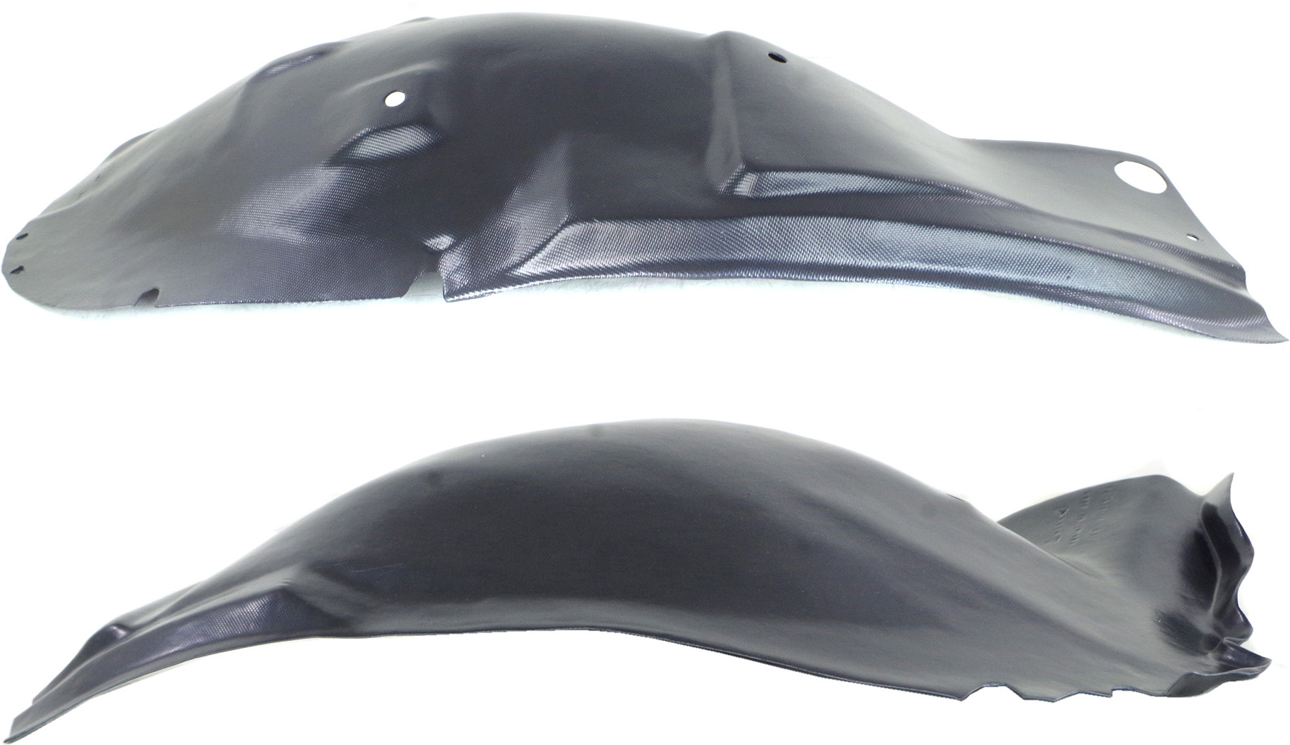 AM MUSTANG 05-09 FRONT FENDER LINER LH Set of 2 Front and Rear Section SKU SET F222174-2 Partslink FO1250128 FO1250127 OEM 5R3Z16103AA 5R3Z16103AB