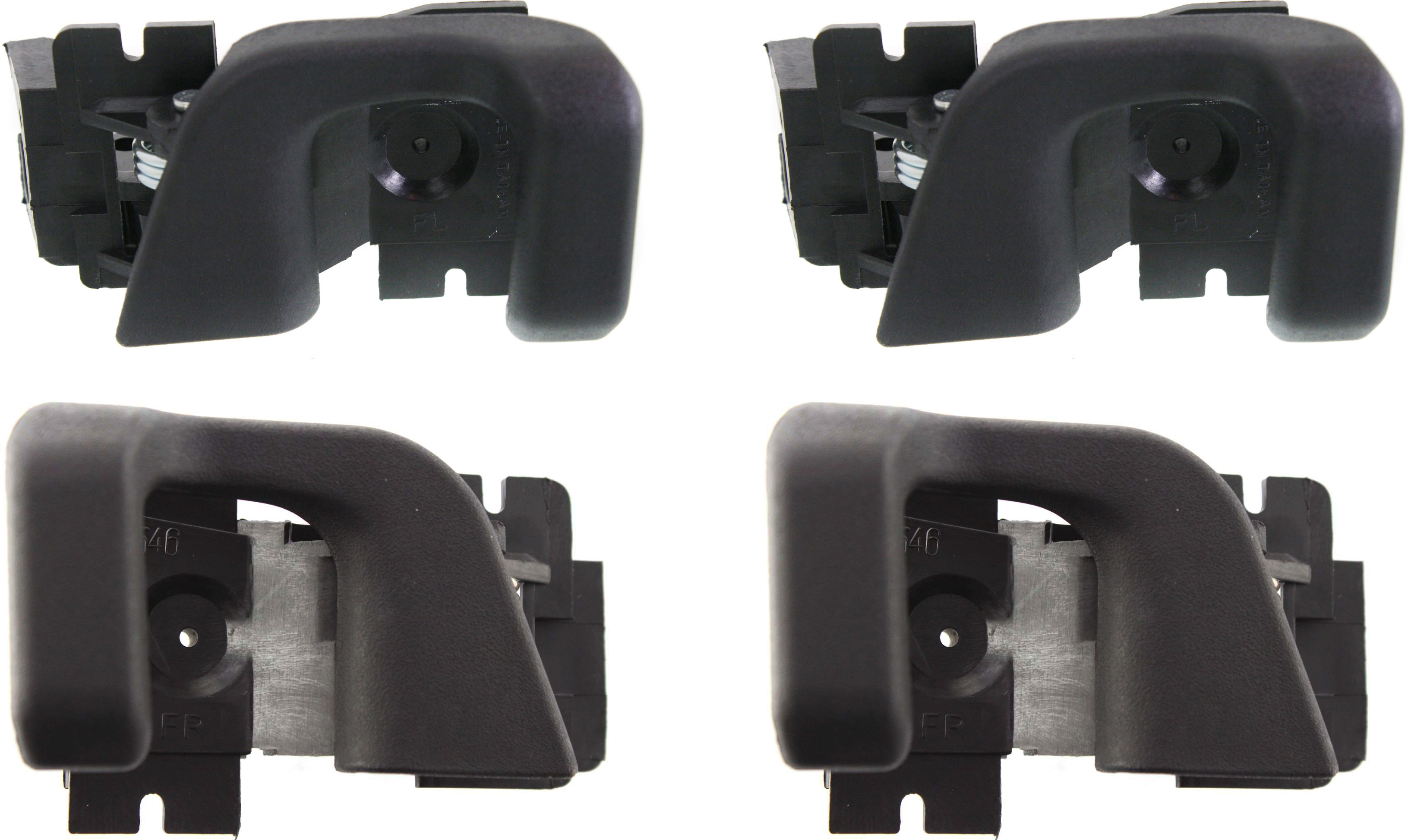 AM RANGER 92-92 FRONT AND REAR DOOR HANDLE RH AND LH Set of 4 Inside Black SKU SET F462143-4 Partslink FO1353121 FO1352121 OEM F2TZ1021818A F2TZ1021819A