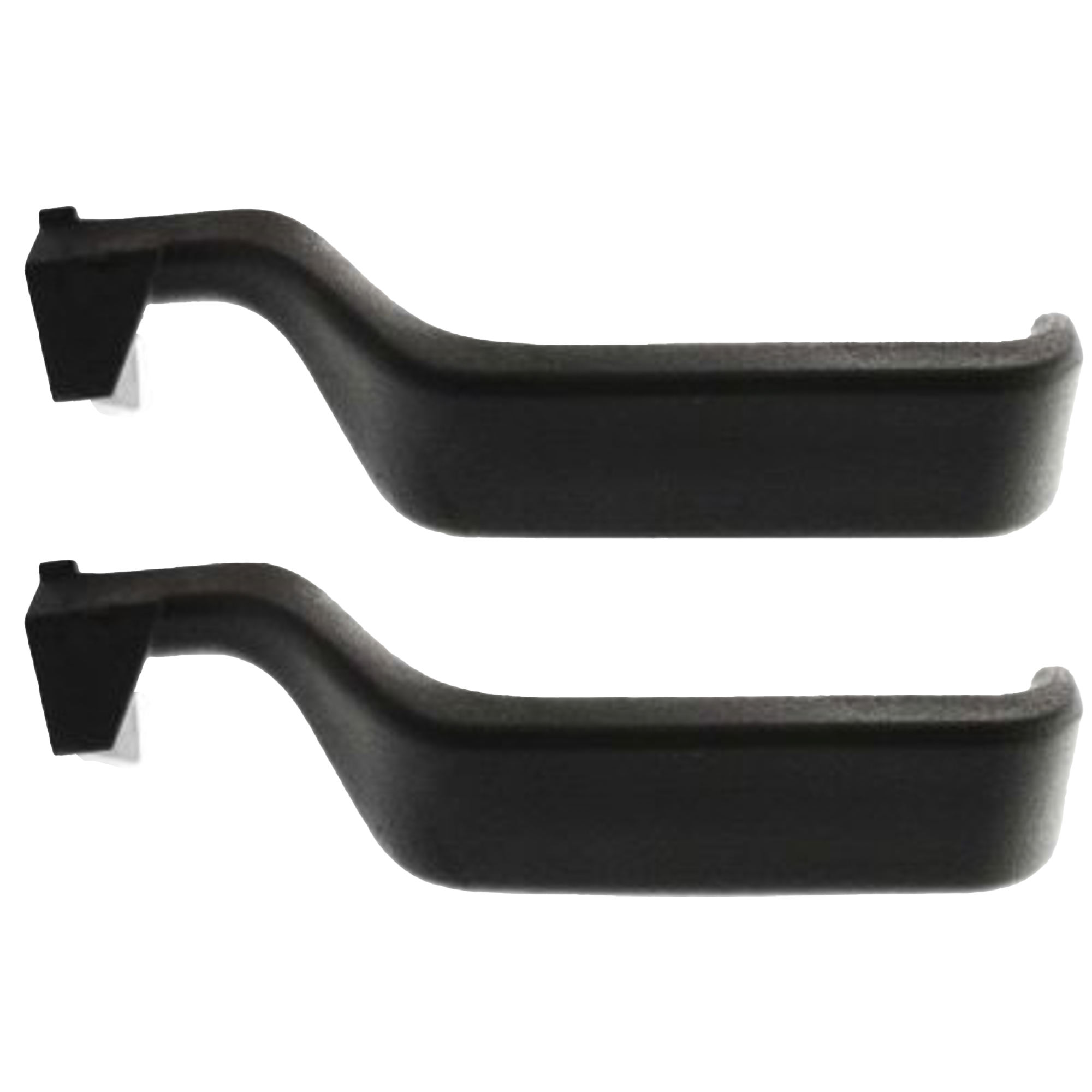AM F SERIES 87-97 FRONT DOOR HANDLE RH AND LH Inside Plastic Black =REAR SKU SET F462167 Partslink FO1353107 FO1352107 OEM E7T1Z522600A E7TZ1522600A E7TZ