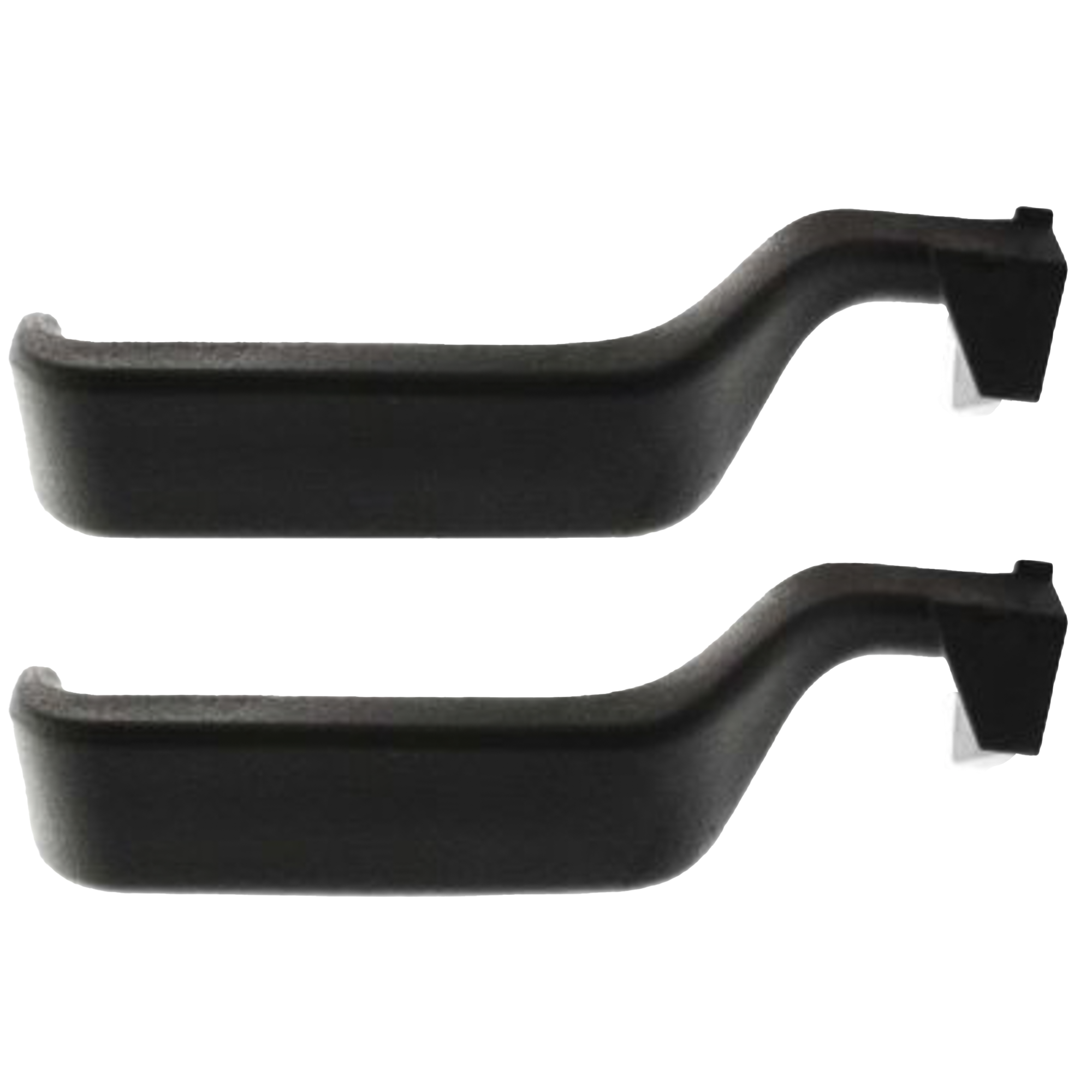 AM F SERIES 87-97 FRONT AND REAR INTERIOR DOOR HANDLE LH Plastic Black SKU SET F462168-2 Partslink FO1352107 OEM E7TZ1522601A