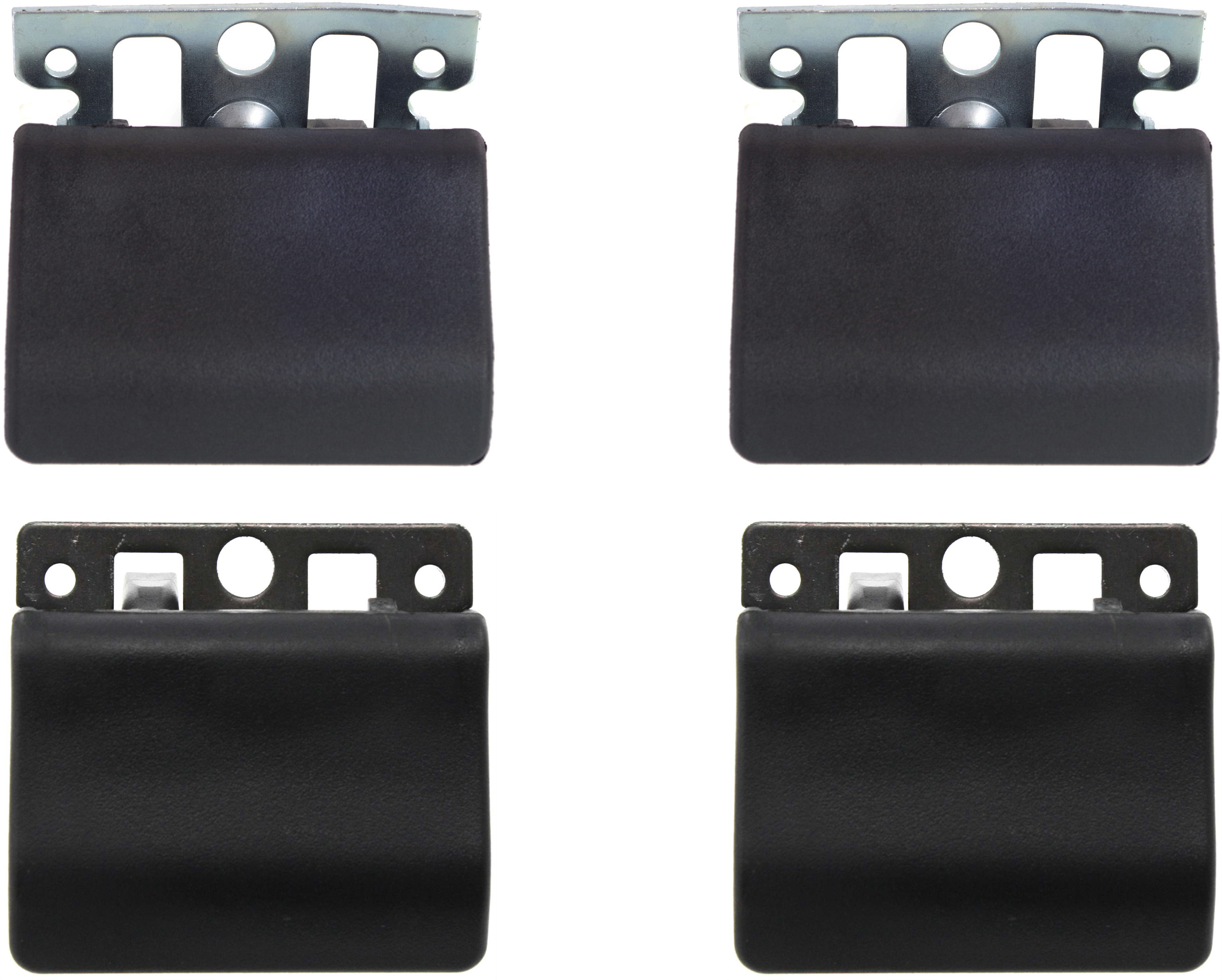 AM AEROSTAR 86-97 F SERIES SUPER DUTY 99-16 FRONT AND REAR DOOR HANDLE RH and LH Set of 4 Inside Textured Black SKU SET F462169-4 Partslink FO1353118 FO1353122 FO1352118 FO1352122 OEM E69Z1122601A E69Z1122600A 6C3Z