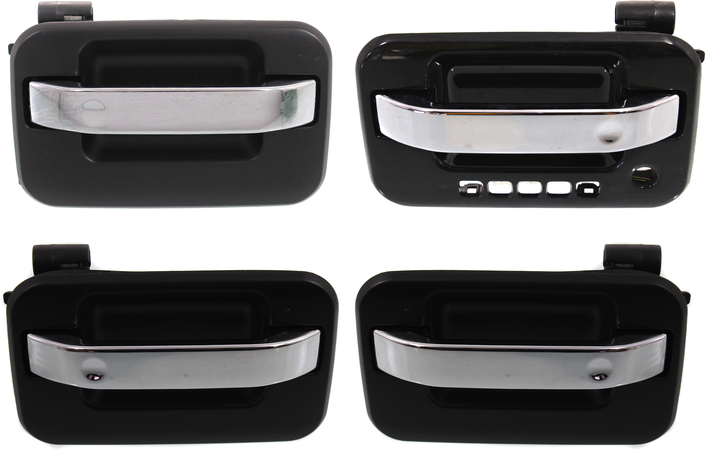 AM F 150-04-14 MARK LT 06-08 EXTERIOR DOOR HANDLE Set of 4 Front and Rear RH and LH Primed Bezel with Chrome Lever SKU SET F462179-4 OEM 9L3Z1522404DA 9L3Z1522405DG 9L