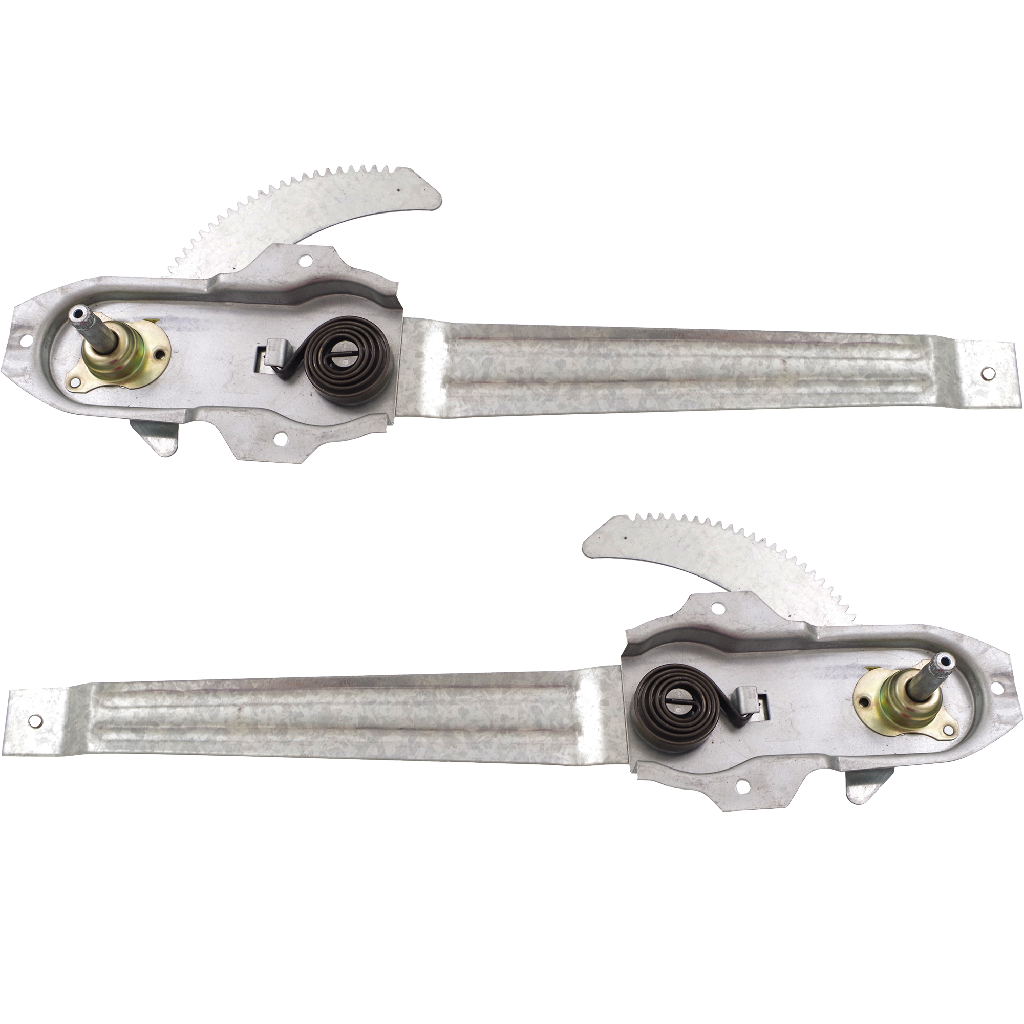 AM F SERIES 73-79 FRONT WINDOW REGULATOR RH AND LH Manual Manual Crank Type SKU SET F462913 Partslink FO1350116 FO1351116 OEM D8AZ1023200A D8AZ1023201A
