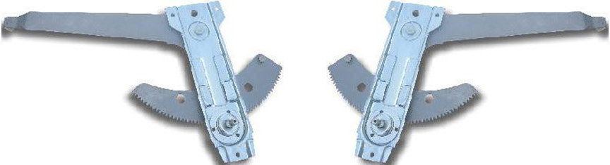 AM F SERIES 80-99 FRONT WINDOW REGULATOR RH AND LH Manual SKU SET F462915 Partslink FO1350104 FO1351104 OEM E7TZ1523200A E7TZ1523201A