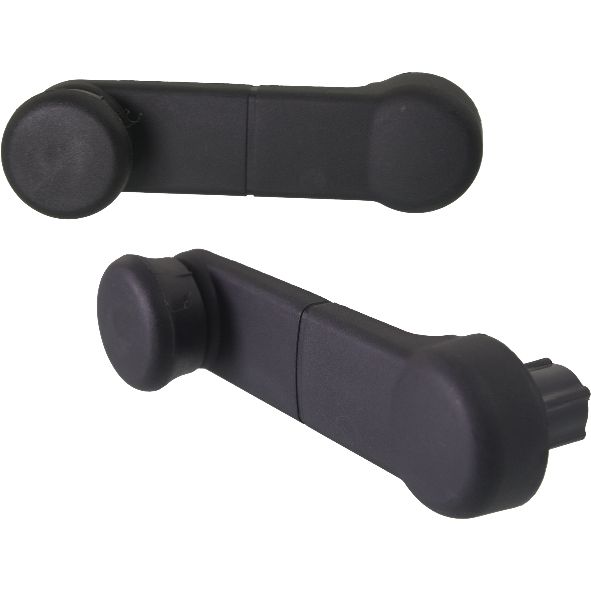AM F SERIES 94-10 E SERIES 09-21 FRONT WINDOW CRANK RH AND LH Textured Black Plastic SKU SET F462959 OEM F37Z1023342A
