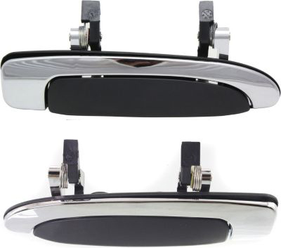 AM CROWN VICTORIA 92-11 REAR EXTERIOR DOOR HANDLE RH AND LH Black and Chrome Frame SKU SET F491303 Partslink FO1520101 FO1521101 OEM 6W7Z5426604A 6W7Z5426605A