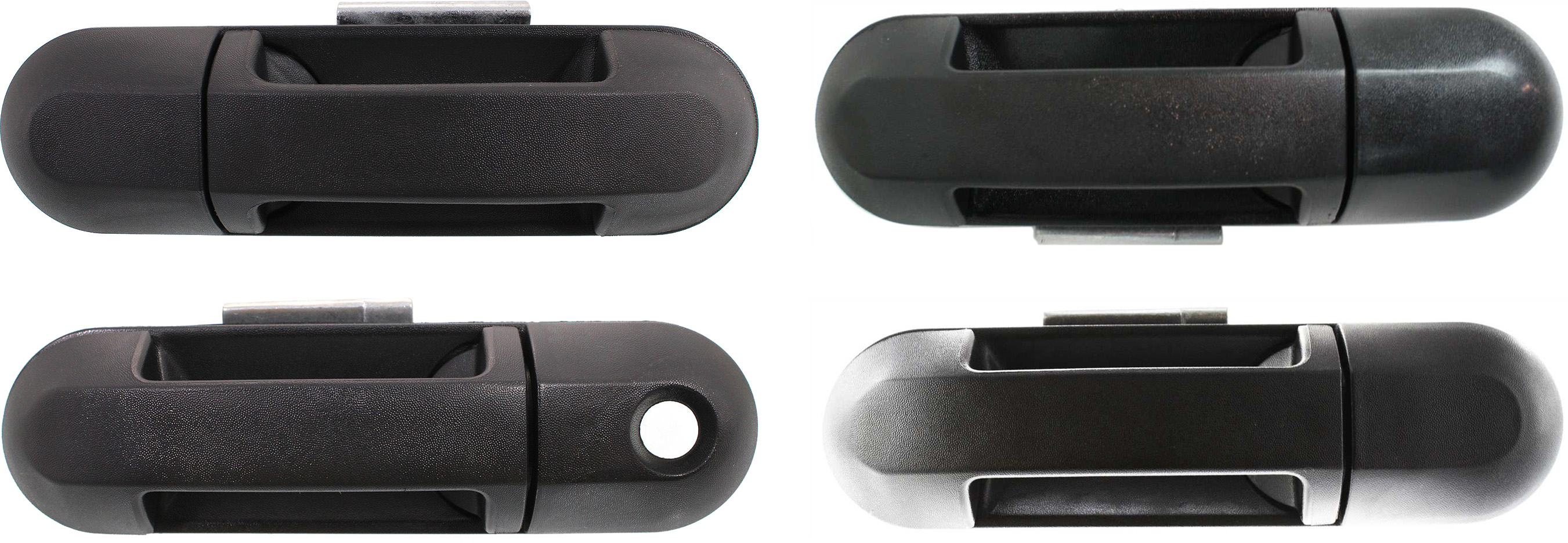 AM EXPLORER MOUNTAINEER 02-10 FRONT AND REAR DOOR HANDLE RH and LH Set of 4 Outside Textured Black SKU SET F491329-4 Partslink FO1311139 FO1310139 FO1521120 FO1520120 OEM 6L2Z7822404AA 6L2Z7822405AA 1L