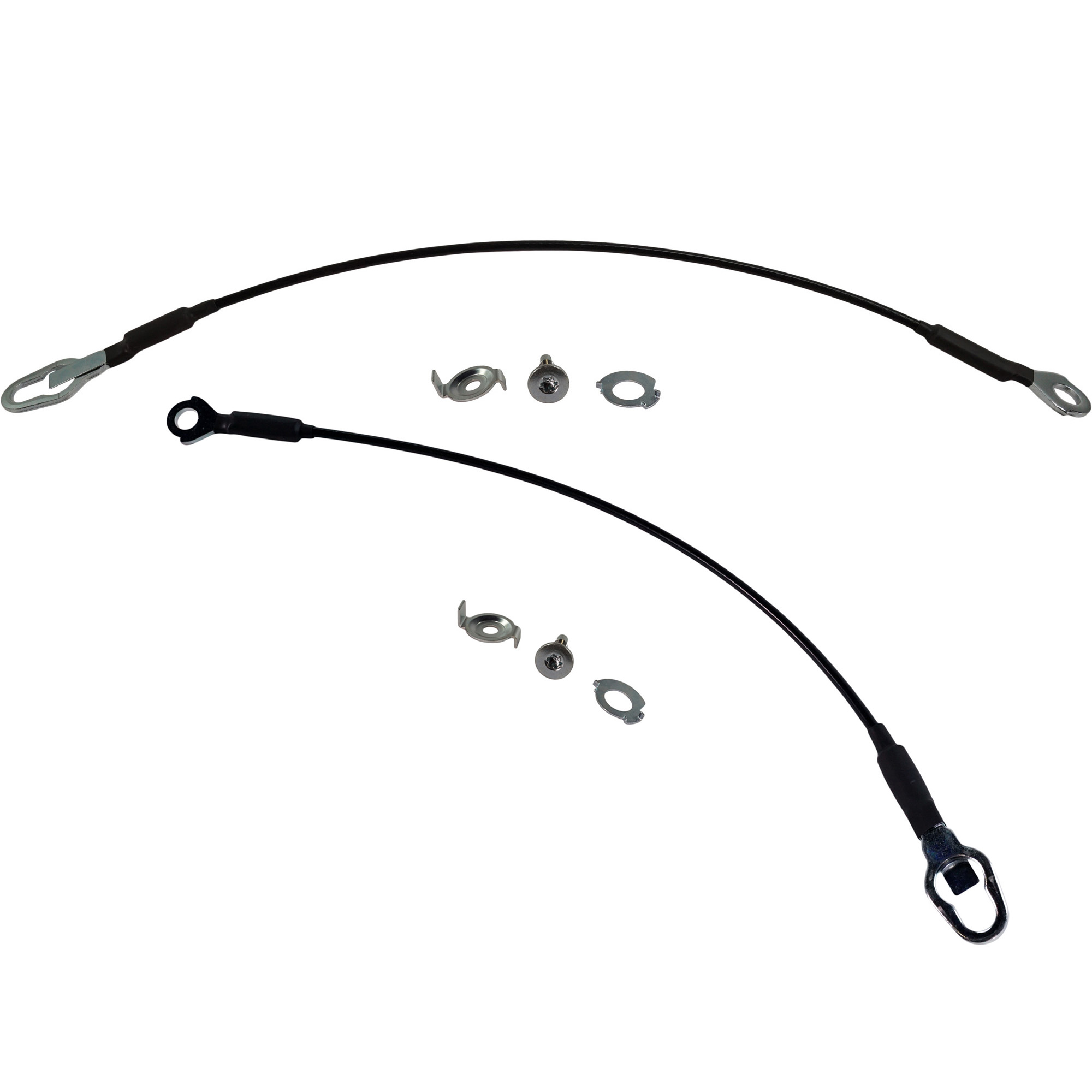 AM F 150-04-14 MARK LT 06-08 TAILGATE CABLE RH AND LH 24.25 inches Styleside New Body Style SKU SET F581913 Partslink FO1921102 FO1920102 OEM 4L3Z5443052AA 4L3Z5443053AA