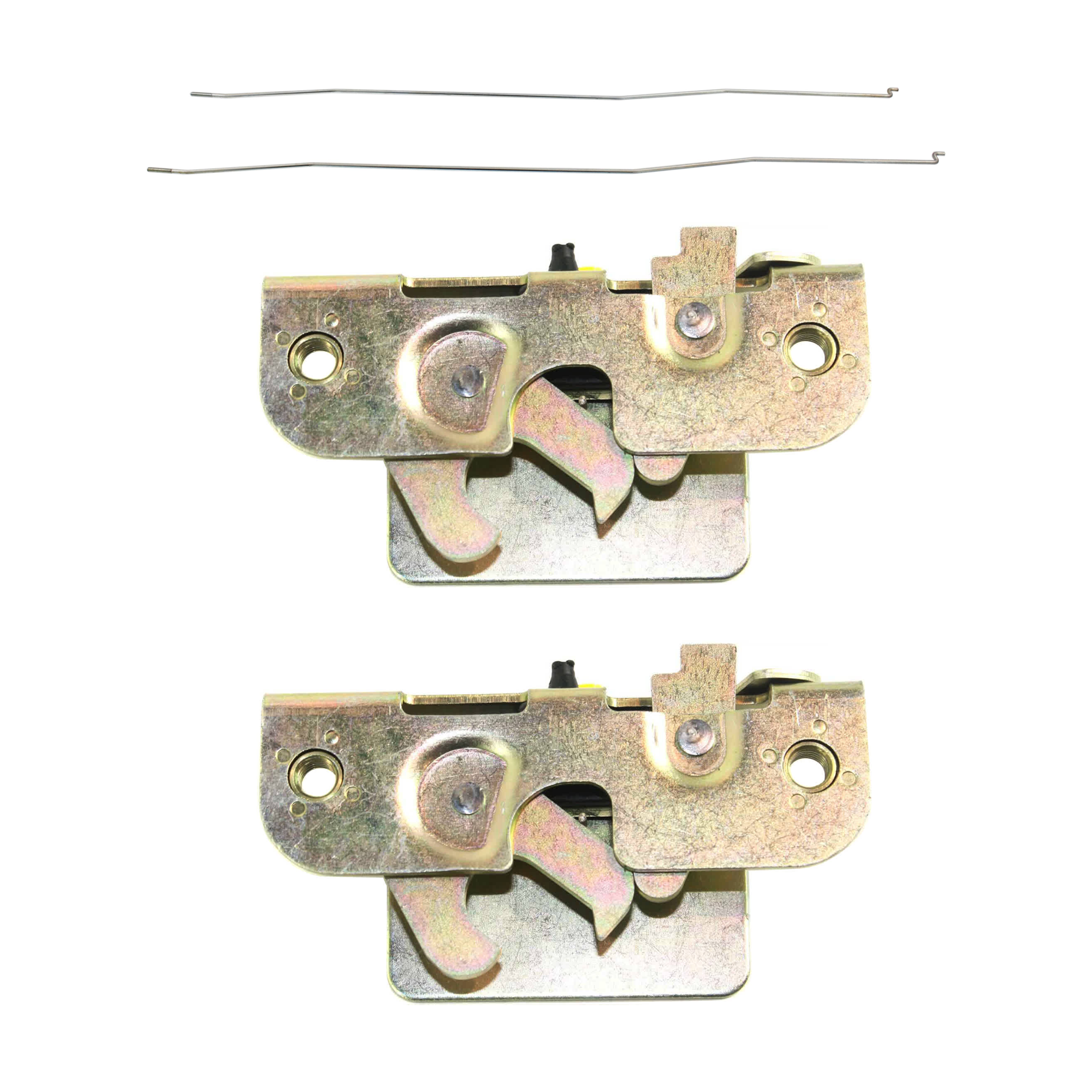 AM F SERIES 97-04 F SERIES SUPER DUTY 99-07 TAILGATE LATCH Link RH AND LH SKU SET F582108 A Partslink FO1911102 FO1912102 OEM GC3Z9943150C 3L3Z9943150AA XL3