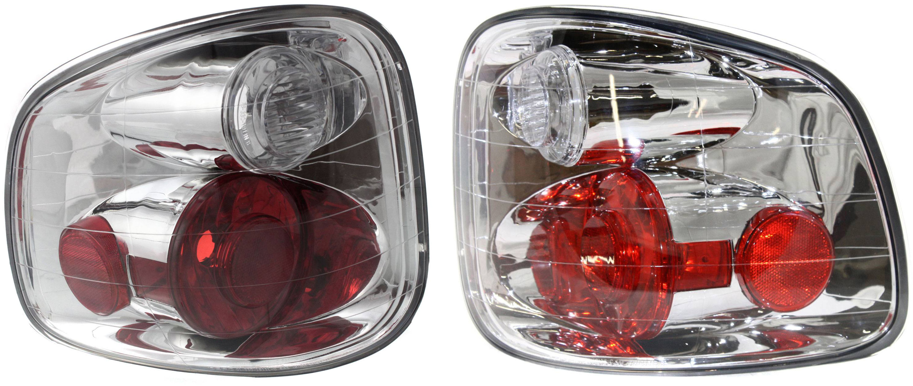 AM F 150-01-03 F 150 HERITAGE 04-04 TAIL LAMP RH AND LH Clear Red Lens SKU SET F730105 Partslink FO2800167 FO2801167 OEM 1L3Z13404CA 1L3Z13405CA
