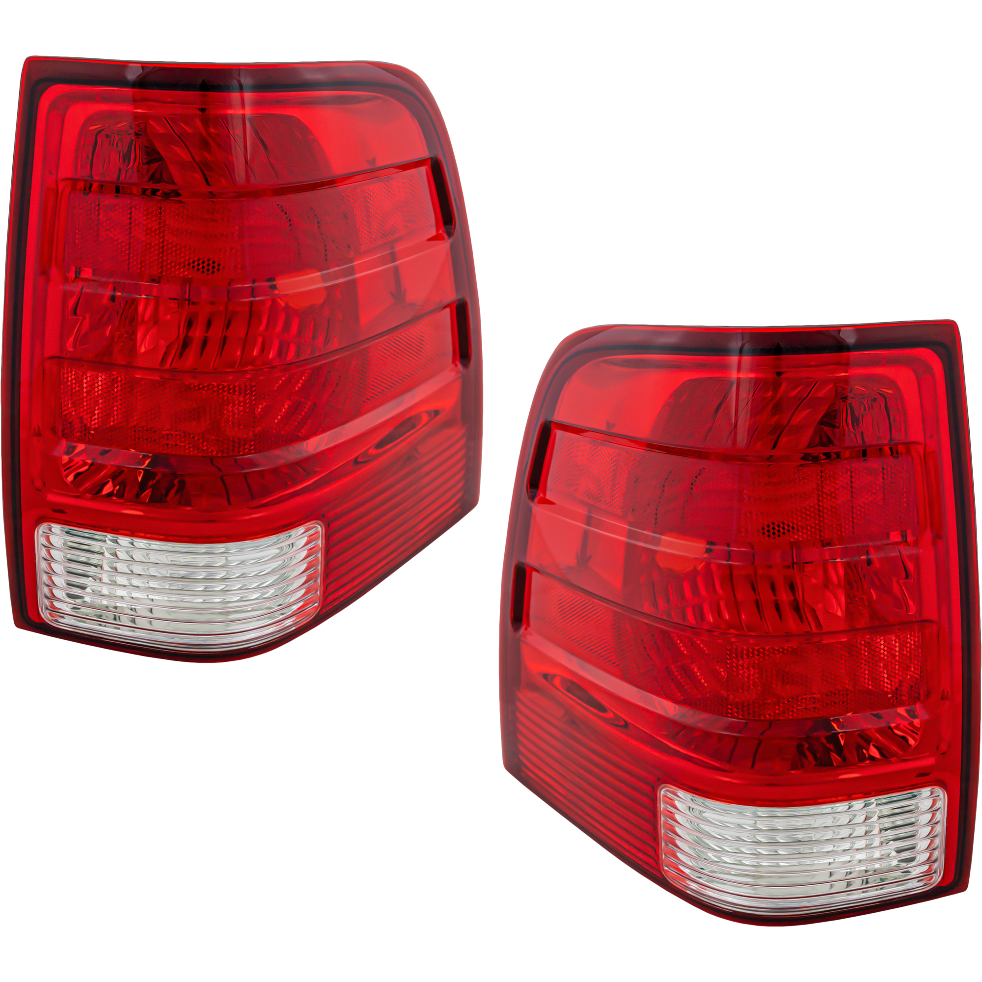 AM EXPEDITION 03-06 TAIL LAMP RH AND LH Lens and Housing CAPA SKU SET F730117Q Partslink FO2801166C FO2800166C OEM 2L1Z13404AB 2L1Z13405AB
