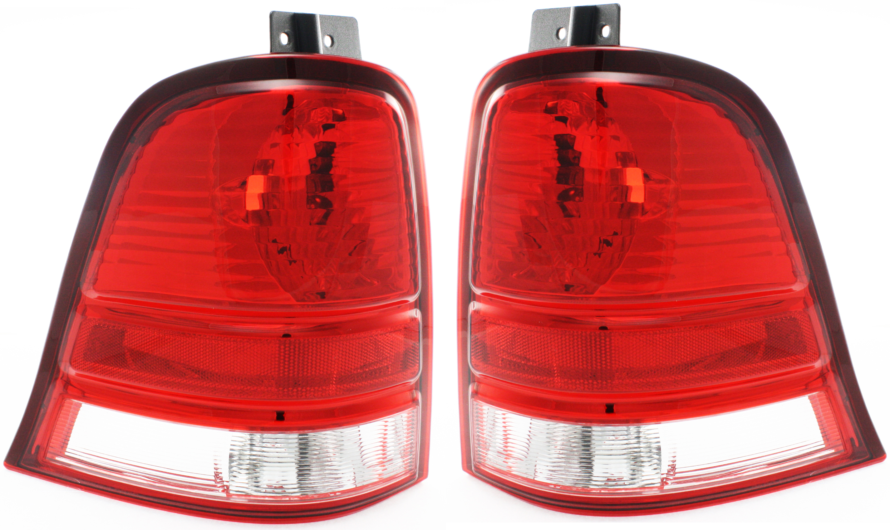 AM FREESTAR 04-07 TAIL LAMP RH AND LH Lens and Housing SKU SET F730125 Partslink FO2801183 OEM 6F2Z13404AA PFM 6F2Z13405AA PF