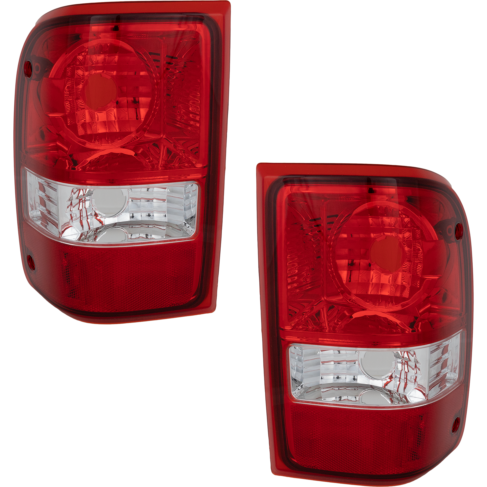 AM RANGER 06-11 TAIL LAMP RH AND LH Lens and Housing CAPA SKU SET F730145Q Partslink FO2819111C FO2818121C OEM 6L5Z13404A 6L5Z13405AA