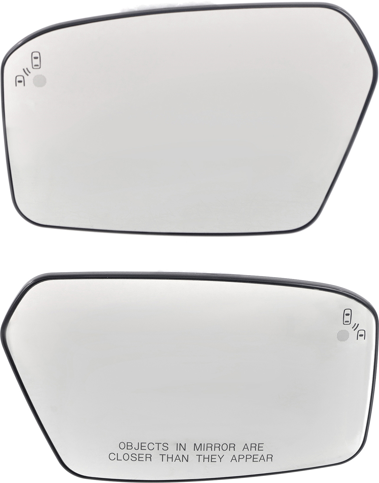 AM FUSION 10-12 MIRROR GLASS RH AND LH Heated No Blind Spot Detection and Signal Light w BLIS SKU SET FD01GR Partslink FO1324227 FO1325227 OEM 9E5Z17K707C 9E5Z17K707D