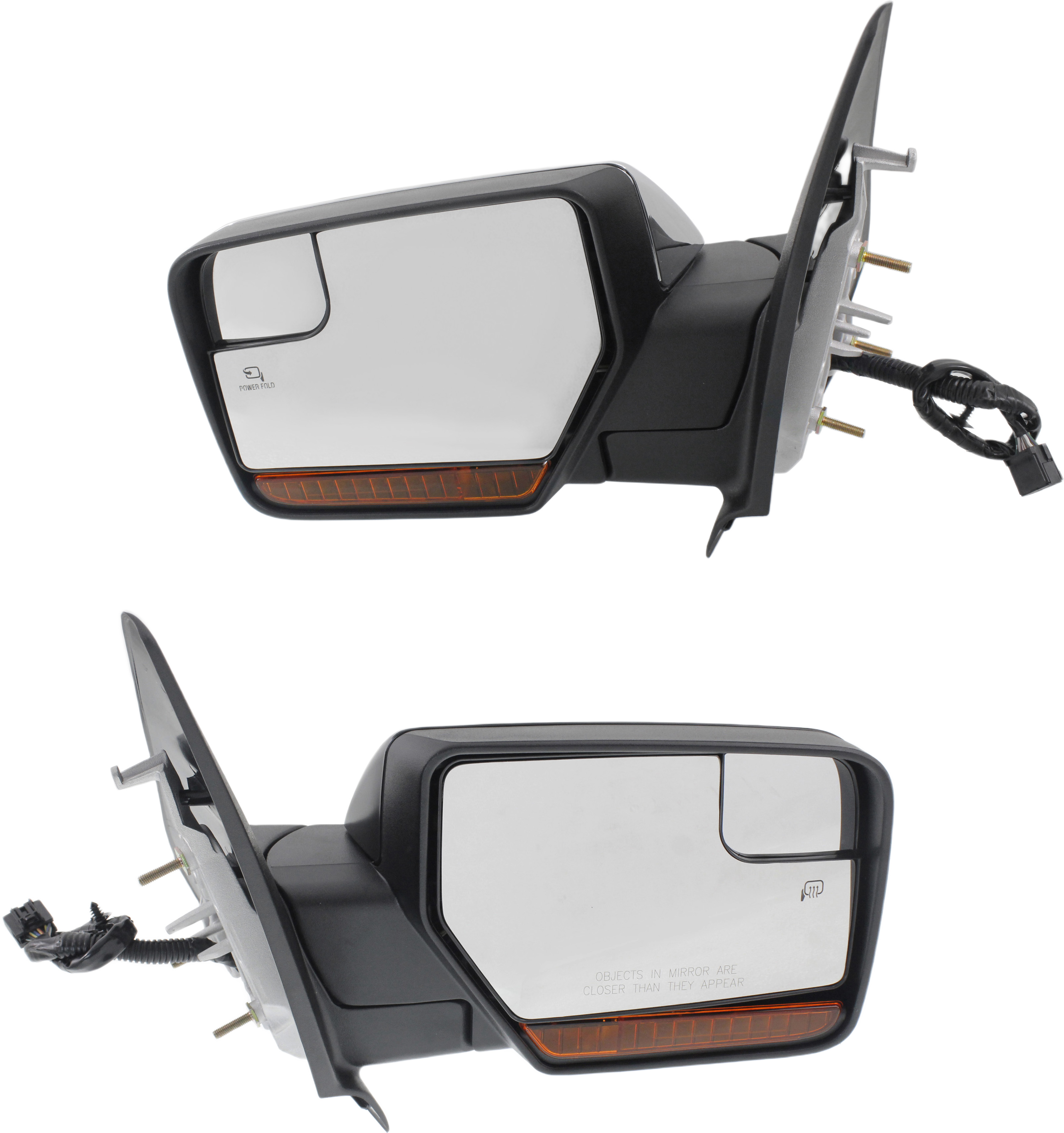 AM EXPEDITION NAVIGATOR 12-14 MIRROR RH AND LH Non Towing Power Power Folding Heated Paintable w In housing Signal Light and Memory No Auto dimming and BSD SKU SET FD07ER S Partslink FO1320504 OEM CL1Z17682CBPTM PFM CL1Z17683CA