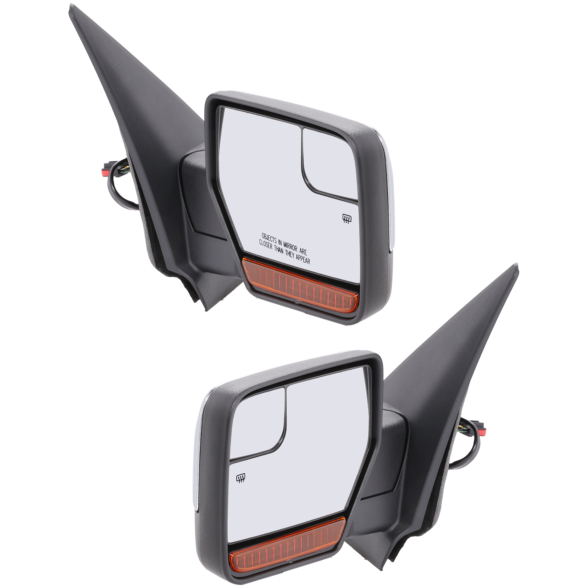 AM NAVIGATOR 12-14 EXPEDITION 13-14 MIRROR RH AND LH Non Towing Power Power Folding Heated Chrome w Blind Spot Glass Memory Puddle Light and Signal Light No Auto dimming SKU SET FD08CR S OEM CL7Z17682AA PFM CL7Z17683AA PF