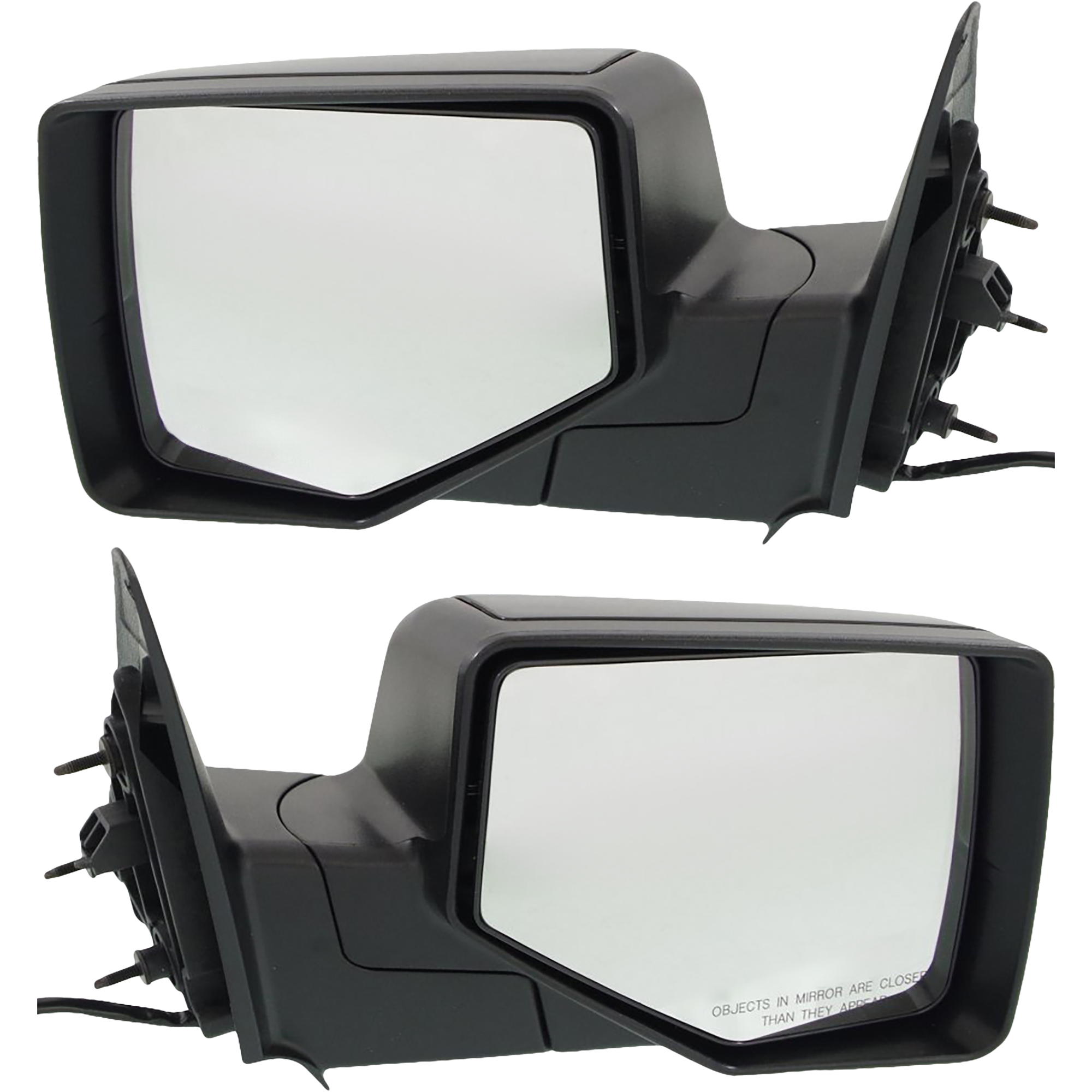 AM RANGER 06-11 MIRROR RH AND LH Power Manual Folding Non Heated Chrome Paintable 2 Caps SKU SET FD102ER Partslink FO1320289 FO1321289 OEM 8L5Z17682DA 8L5Z17683DA
