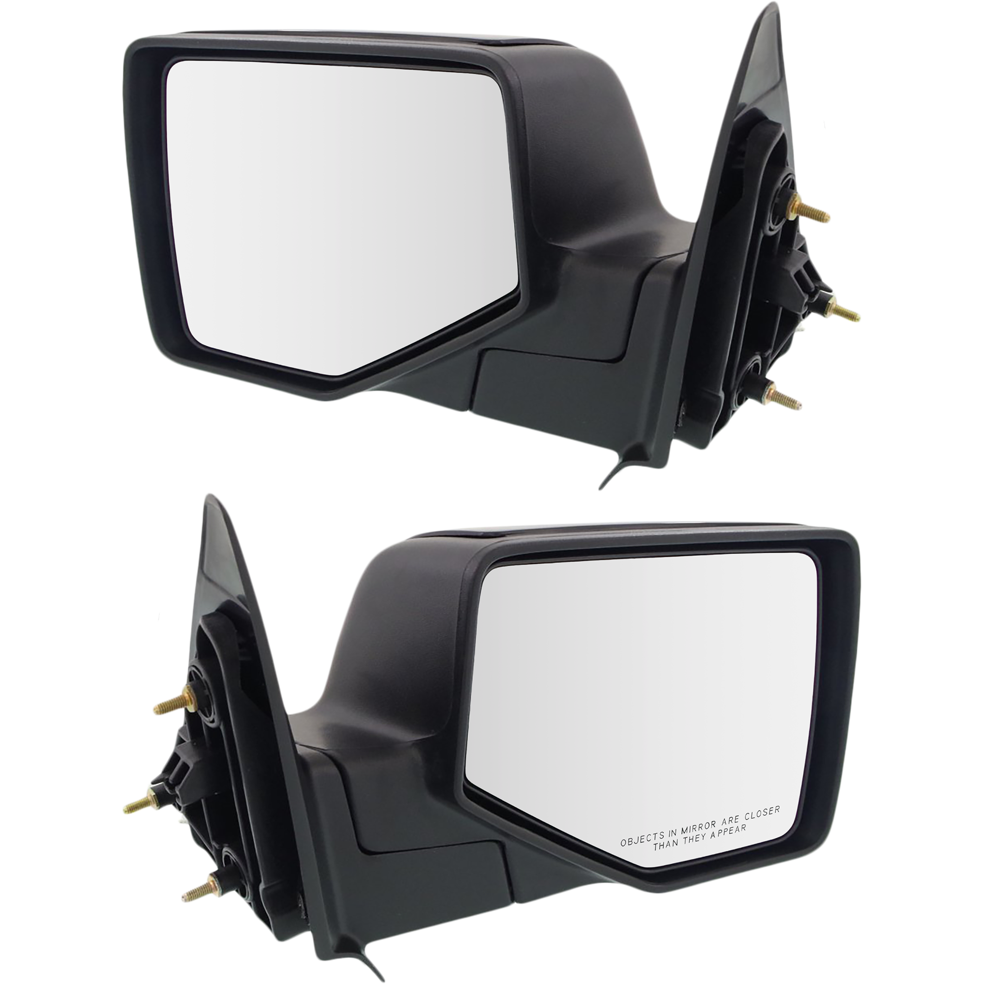AM RANGER 06-11 MIRROR RH AND LH Manual Adjust Manual Folding Non Heated Chrome Paintable 2 Caps SKU SET FD102R OEM 8L5Z17682BA PFM 8L5Z17683BA PF