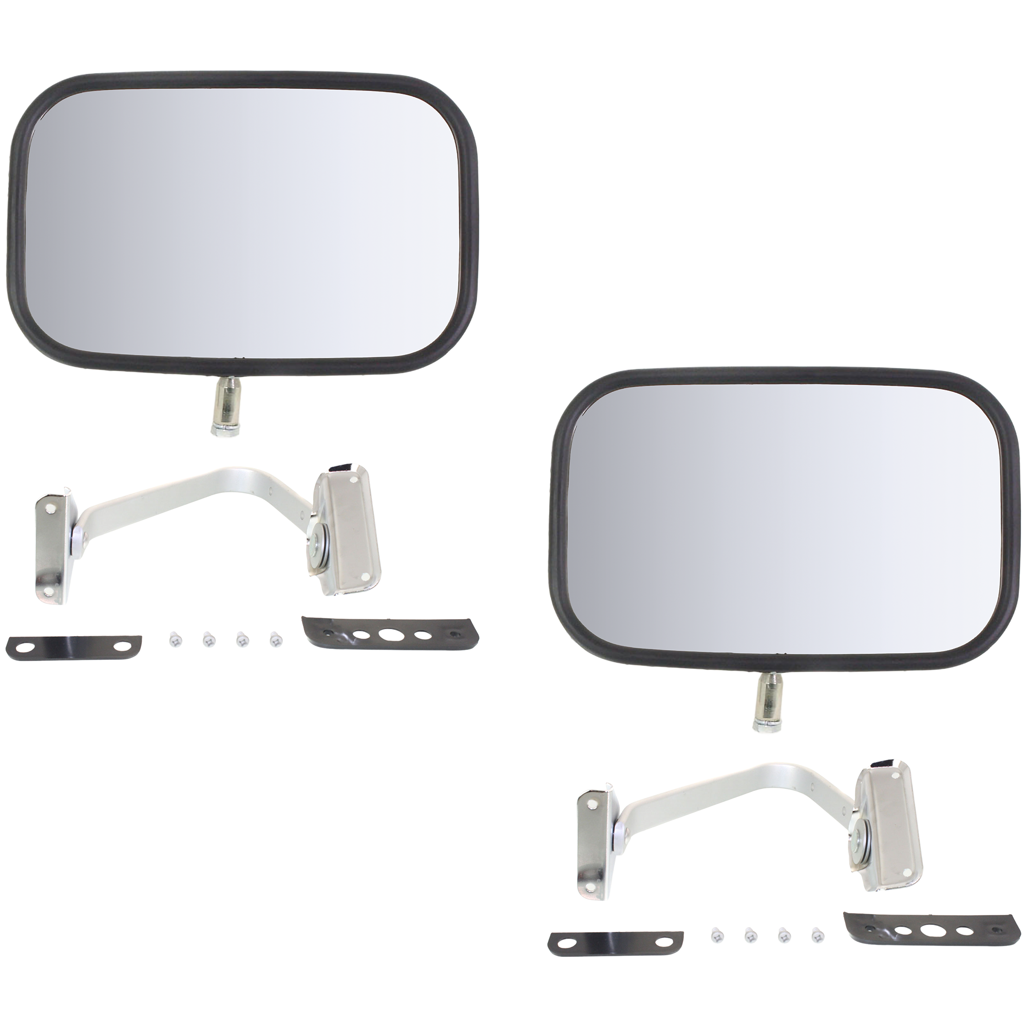 AM F SERIES 80-97 MIRROR RH AND LH Power Non Heated Manual Folding Chrome Flat Glass SKU SET FD10R L Partslink FO1320106 OEM EOTZ17682E