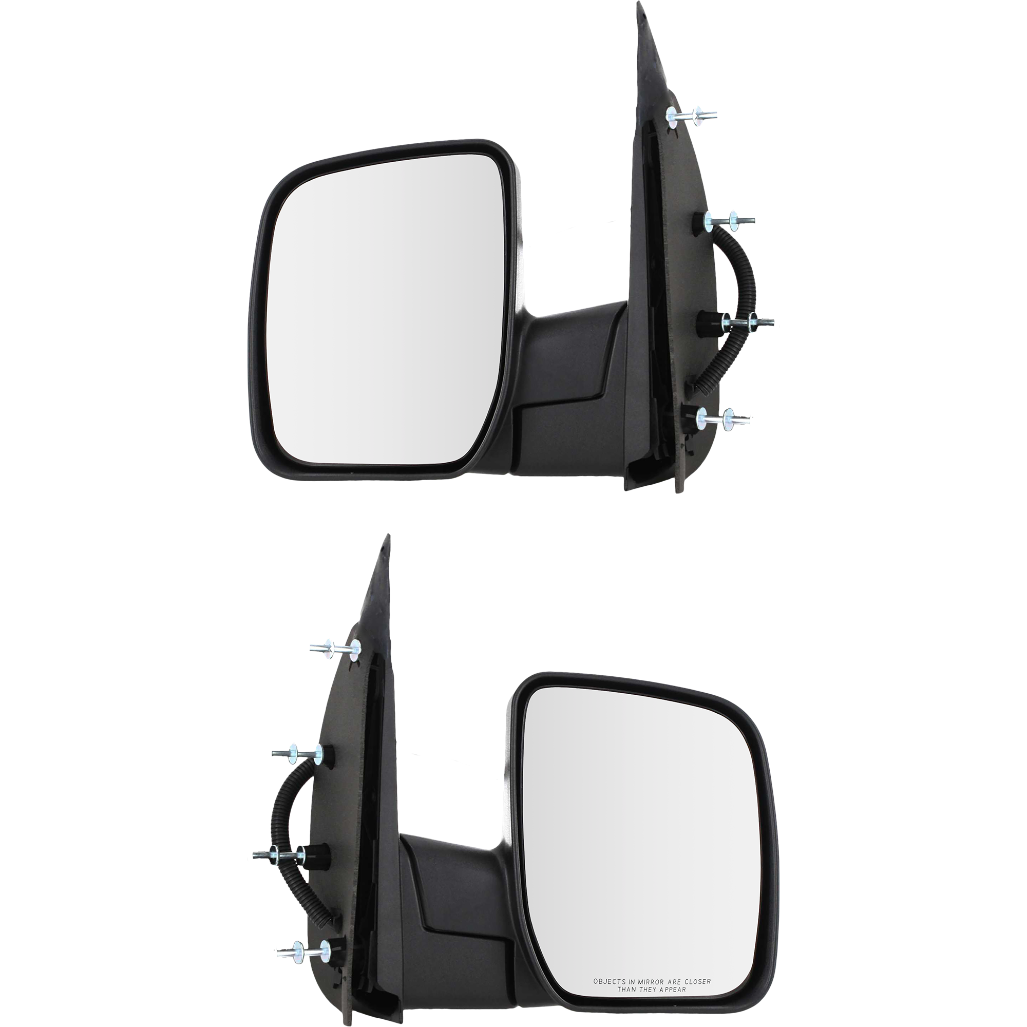 AM E 350 SUPER DUTY 07-08 MIRROR RH AND LH Non Towing Power Manual Folding Non Heated Textured Black No Auto dimming BSD Memory and Signal Light SKU SET FD123ER Partslink FO1320288 FO1321288 OEM 7C2Z17682AA 7C2Z17683AA