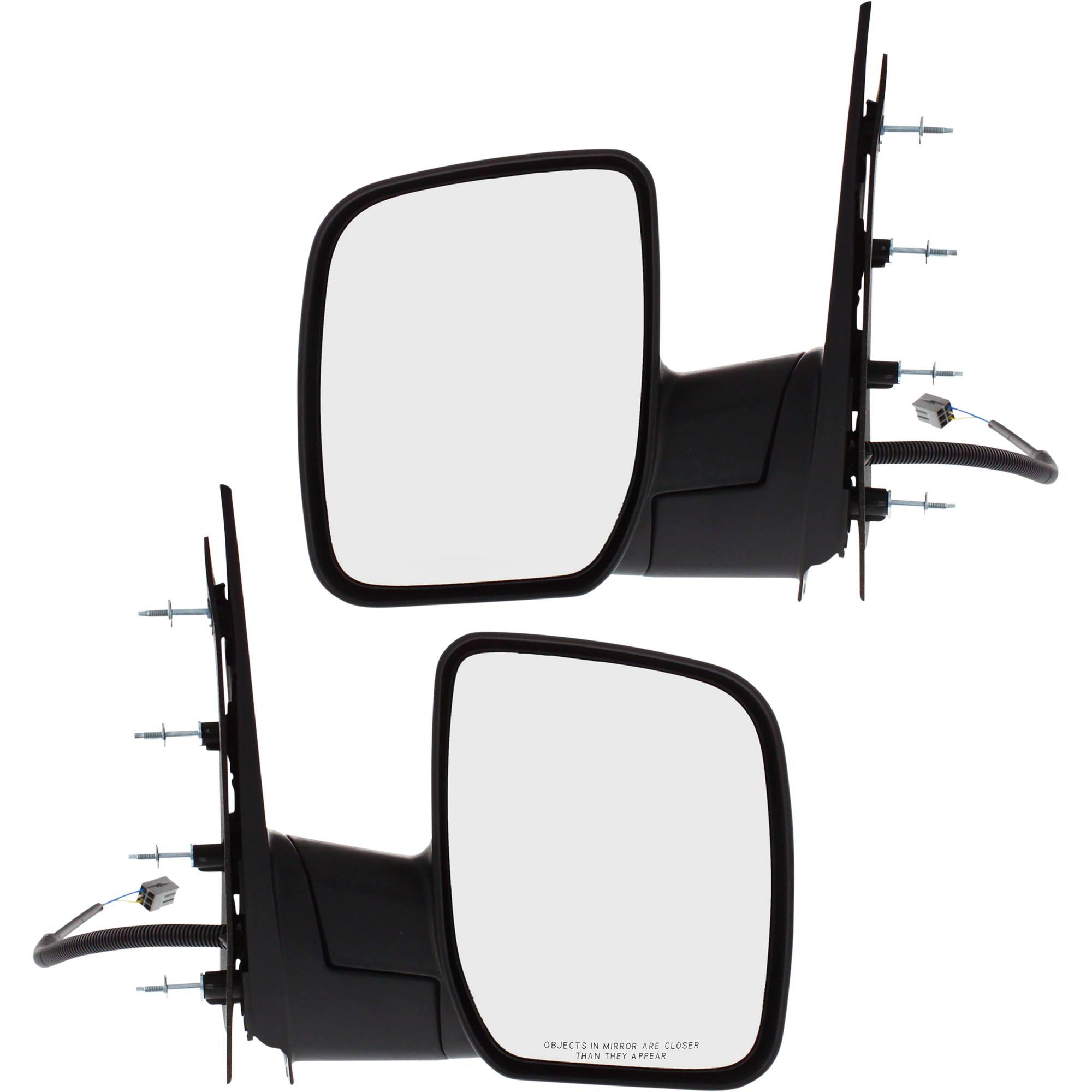AM E 350 SUPER DUTY 09-13 MIRROR RH AND LH Non Towing Power Manual Folding Non Heated Textured Black No Auto dimming BSD Memory and Signal Light SKU SET FD124ER Partslink FO1320338 FO1321338 OEM 9C2Z17682AA 9C2Z17683AA