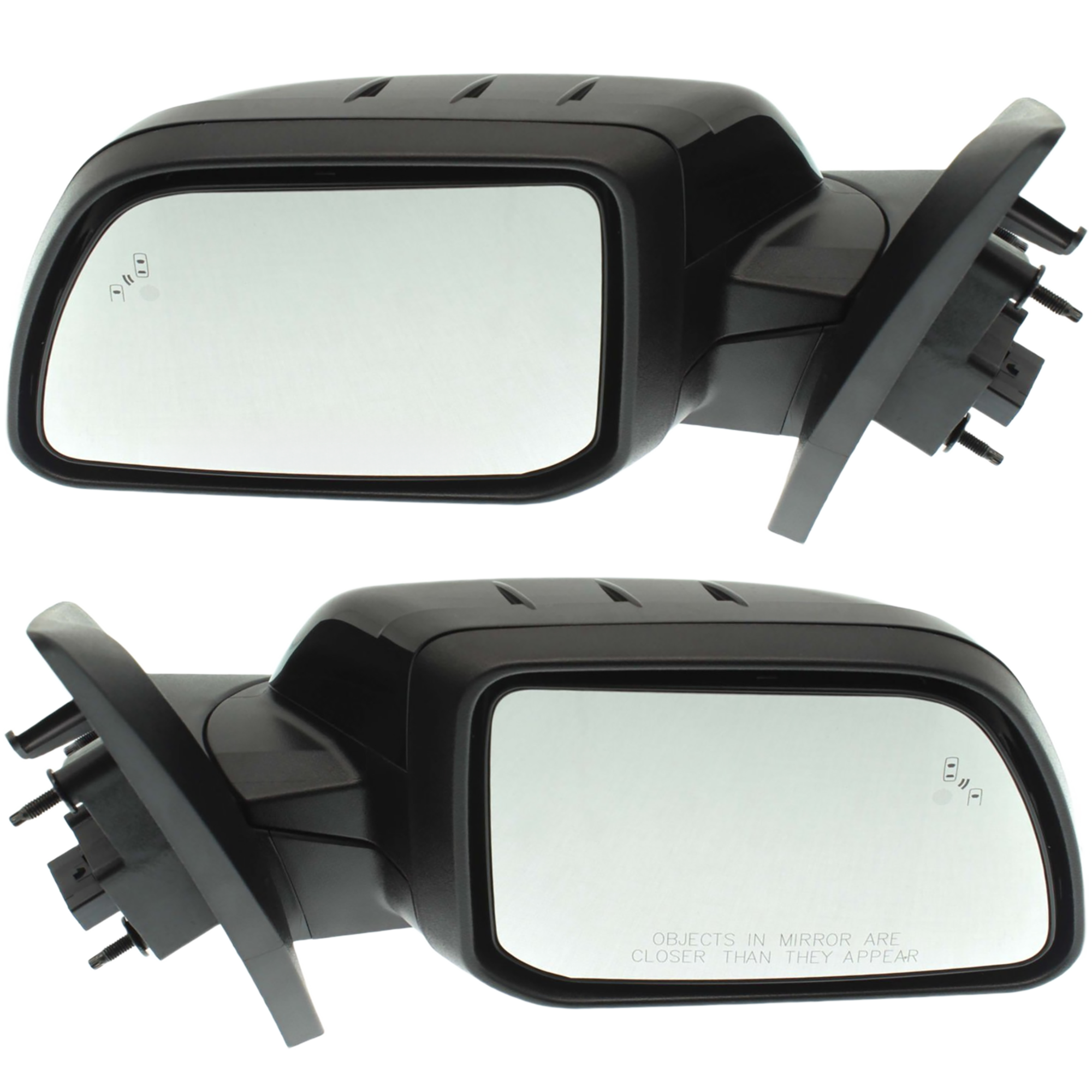 AM EDGE 11-14 MIRROR RH AND LH Power Manual Folding Heated Paintable w BSD in Glass and In housing Signal Light No Auto dimming and Memory SKU SET FD12ER S OEM CT4Z17682CAPTM PFM CT4Z17682FA