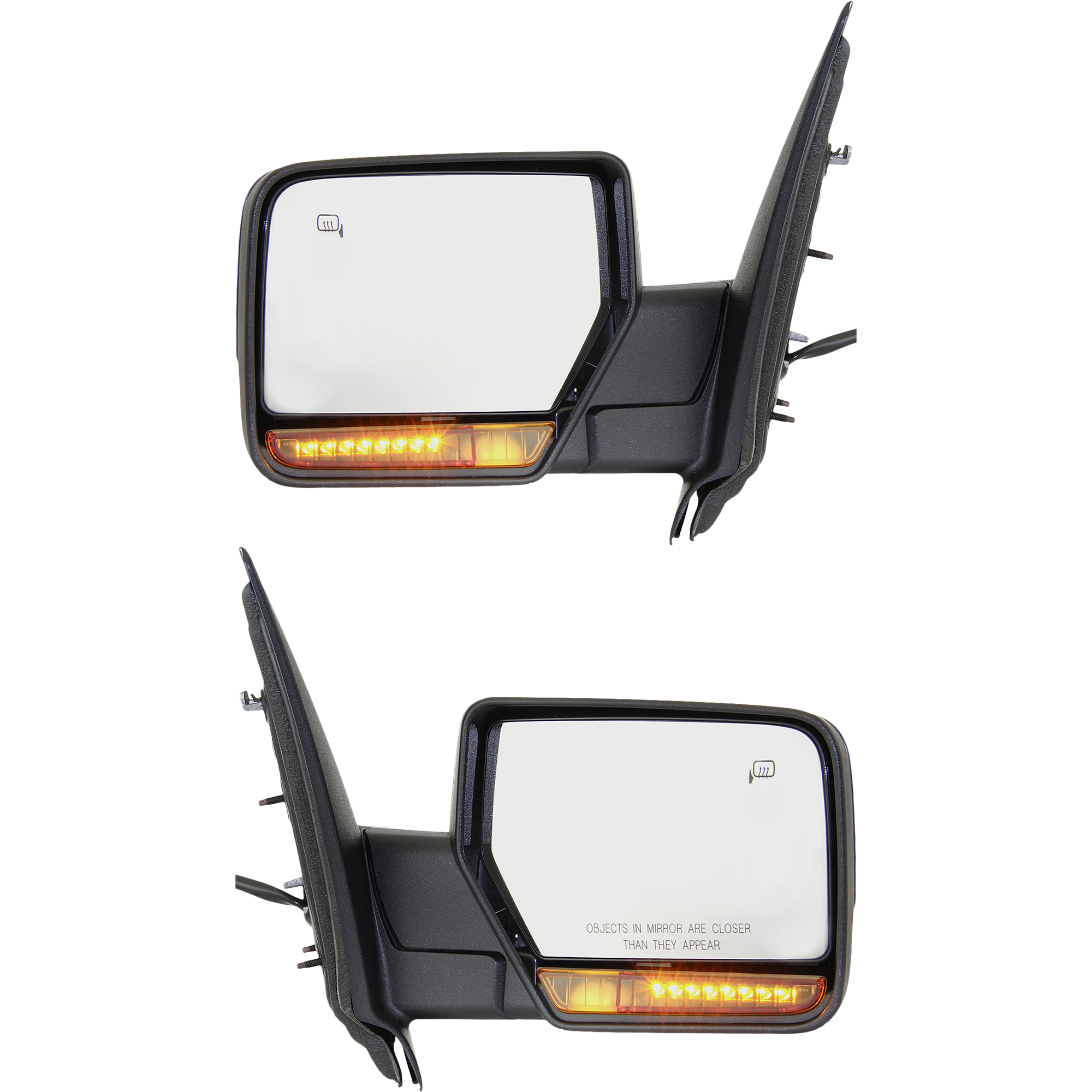 AM EXPEDITION 07-17 MIRROR RH AND LH Non Towing Power Manual Folding Heated Textured w In housing Signal Light and Memory No Auto dimming and BSD SKU SET FD142ER S Partslink FO1320363 FO1321363 OEM 8L1Z17682BA BL1Z17682BA PFM CL