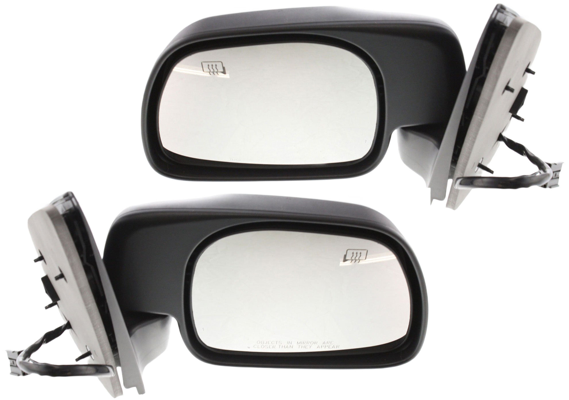 AM EXCURSION 01-05 MIRROR RH AND LH Non Towing Power Manual Folding Heated Textured No Auto dimming BSD Memory and Signal Light SKU SET FD147ER Partslink FO1320264 FO1321264 OEM 1C7Z17682DAA 1C7Z17683DAA