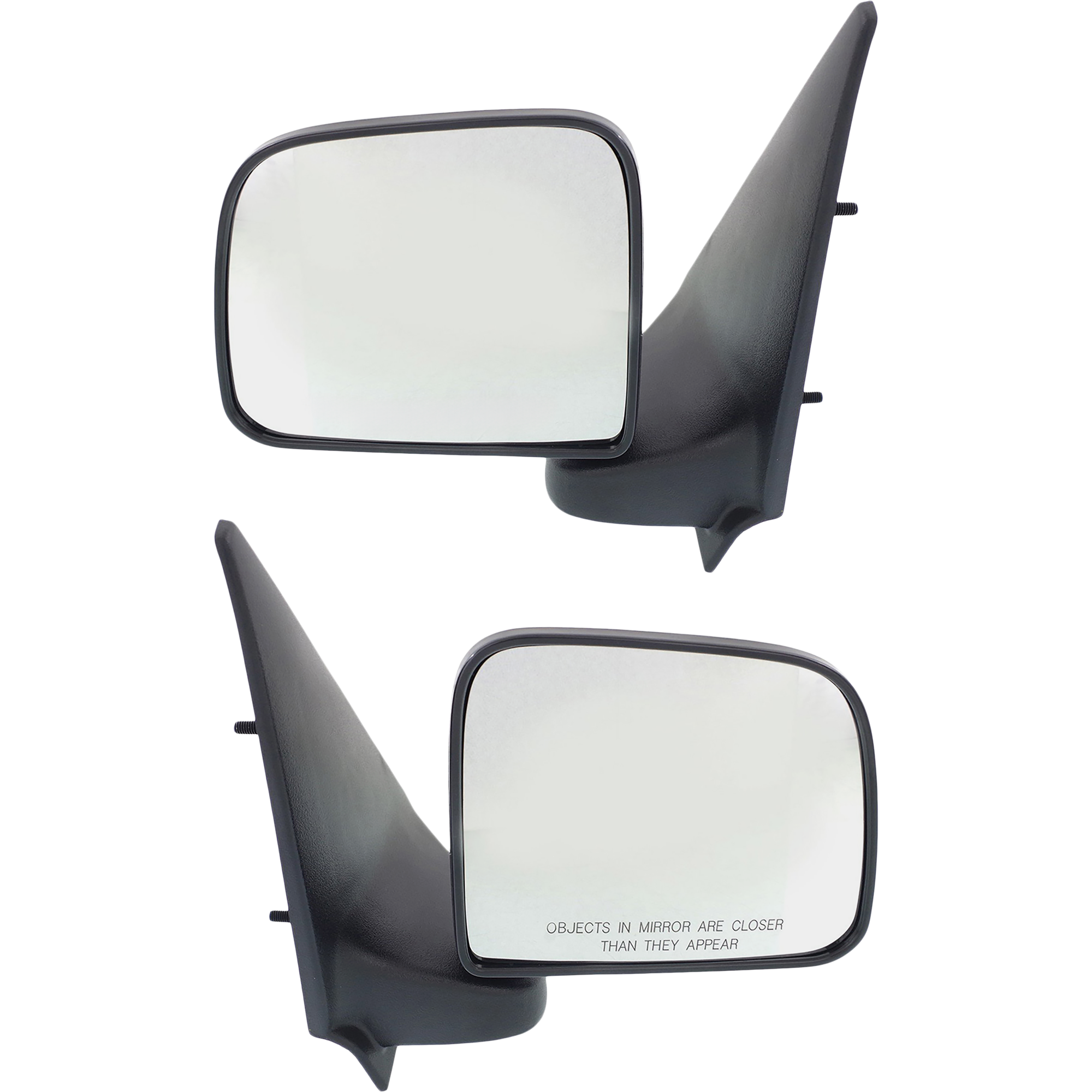 AM RANGER 93-05 MAZDA PICKUP 94-02 MIRROR RH AND LH Manual Adjust Manual Folding Non Heated Textured Paddle Style SKU SET FD14R Partslink FO1320156 FO1321156 OEM F87Z17682SAA F87Z17683SAB