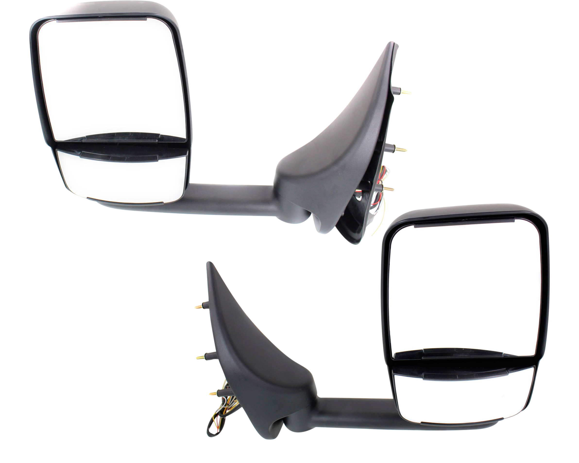 AM ECONOLINE VAN 02-14 TOWING MIRROR RH AND LH Power Manual Folding Non Heated Paintable No Auto dimming BSD In housing Signal Light and Memory SKU SET FD175ER S OEM 2C2Z17682AAC PFM 2C2Z17683AAB