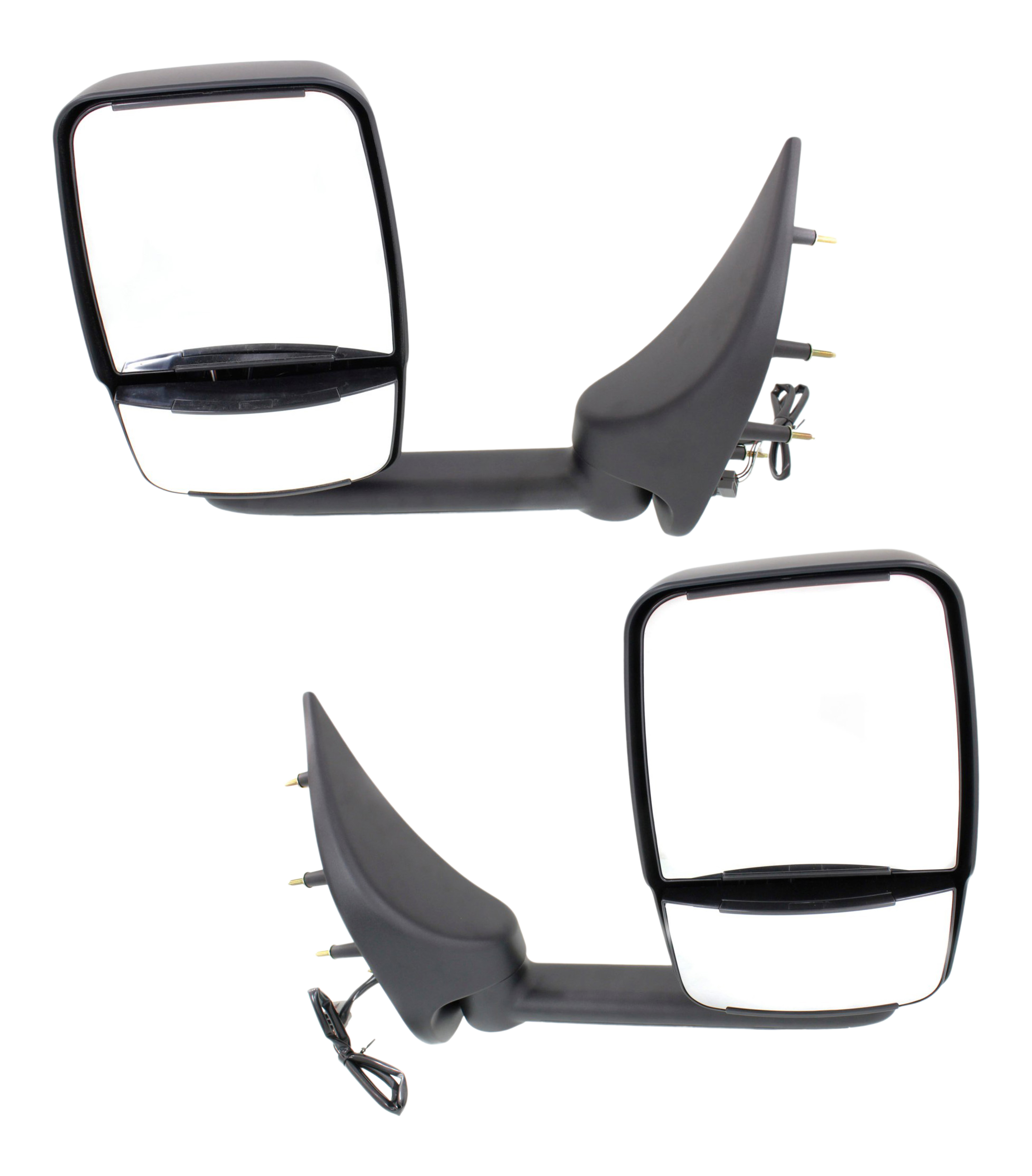 AM ECONOLINE VAN 02-14 TOWING MIRROR RH AND LH Power Manual Folding Non Heated Paintable No Auto dimming BSD Memory and Signal Light SKU SET FD175ER OEM 2C2Z17682AAC PFM 2C2Z17683AAB