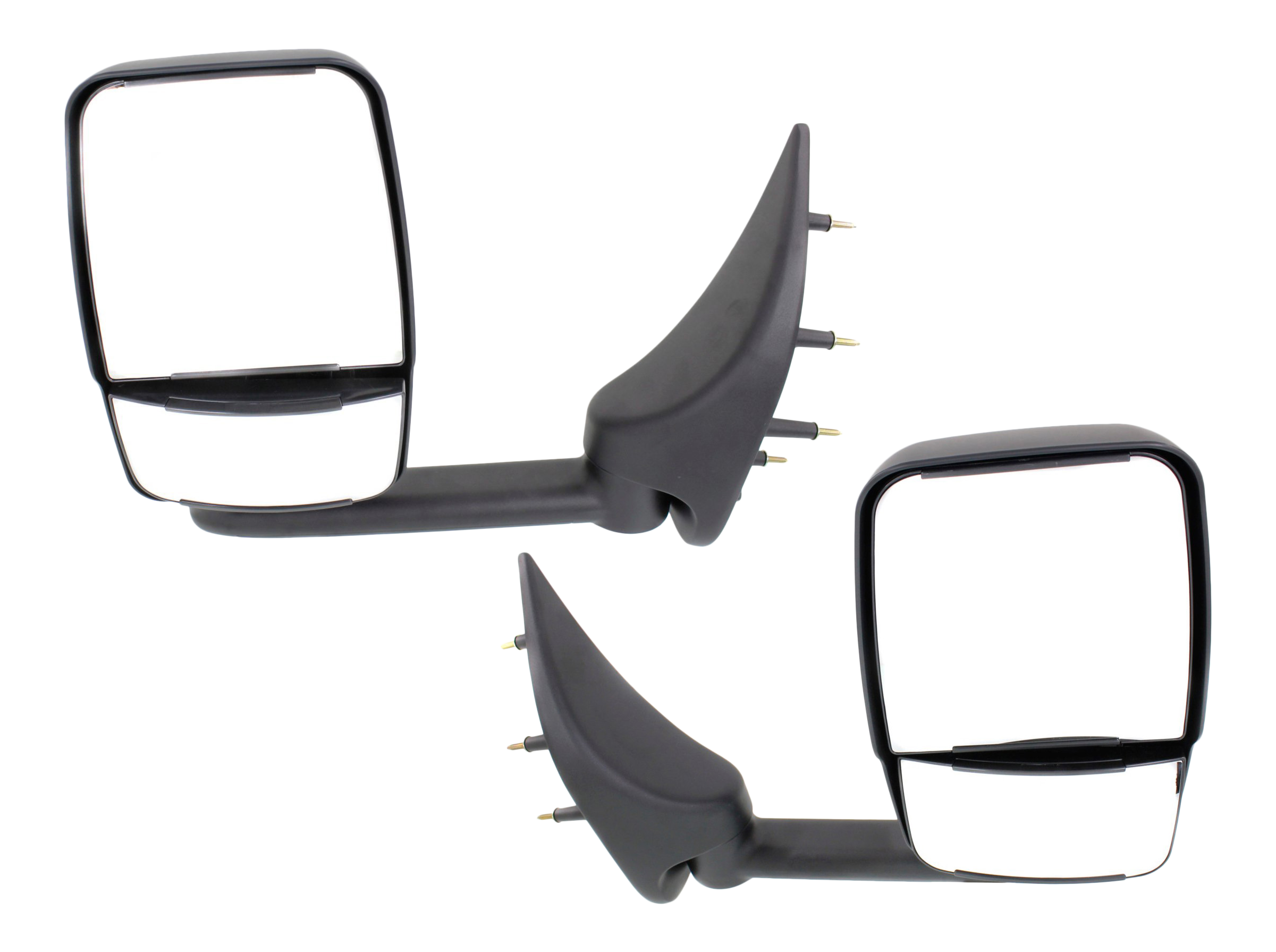 AM ECONOLINE VAN 02-14 TOWING MIRROR RH AND LH Manual Adjust Manual Folding Non Heated Paintable No Auto dimming BSD Memory and Signal Light SKU SET FD175R OEM 3C2Z17682FAA PFM 3C2Z17683FAA