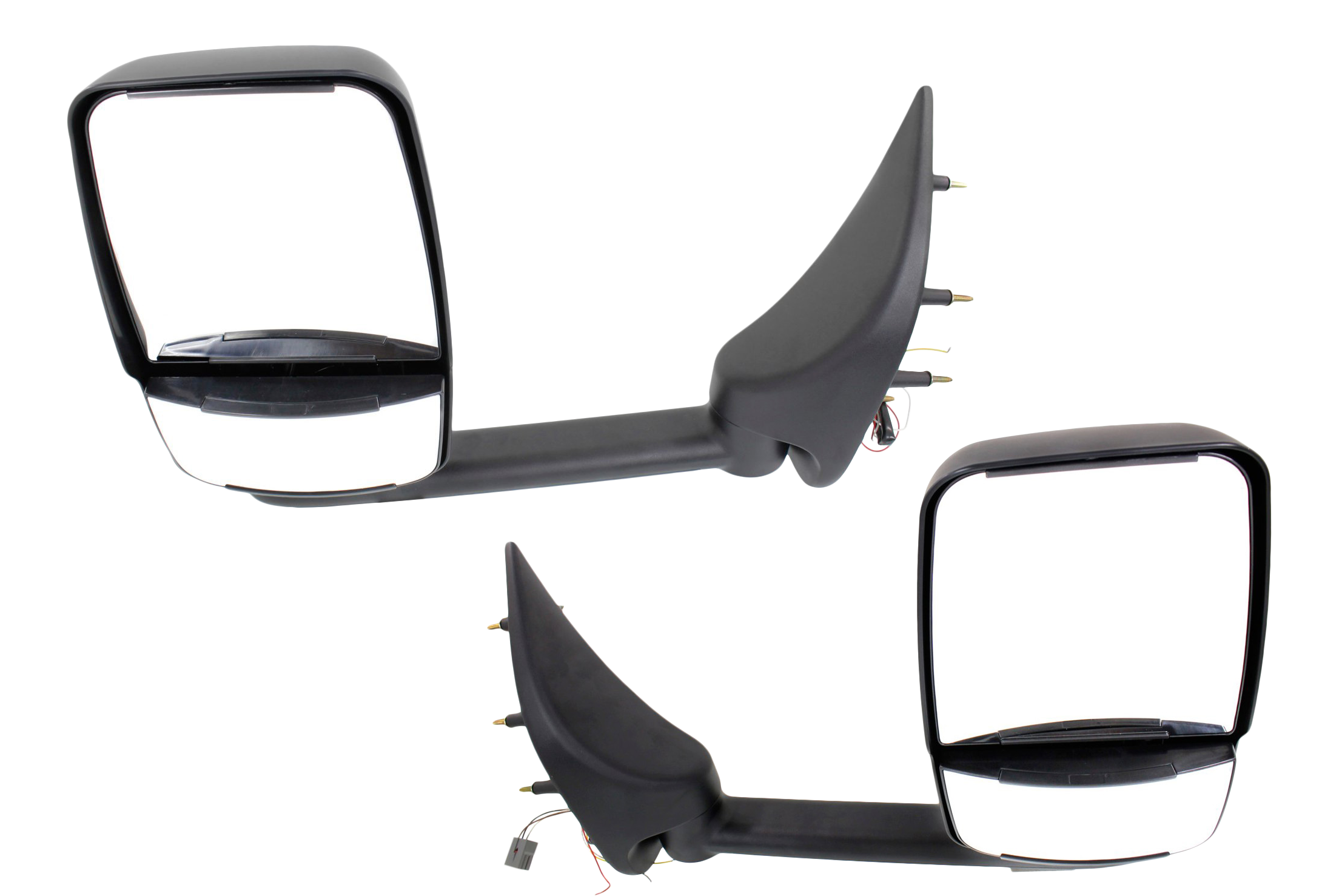 AM ECONOLINE VAN 02-14 TOWING MIRROR RH AND LH Power Manual Folding Non Heated Paintable No Auto dimming BSD In housing Signal Light and Memory SKU SET FD176ER S OEM 2C2Z17682AAC PFM 2C2Z17683AAB