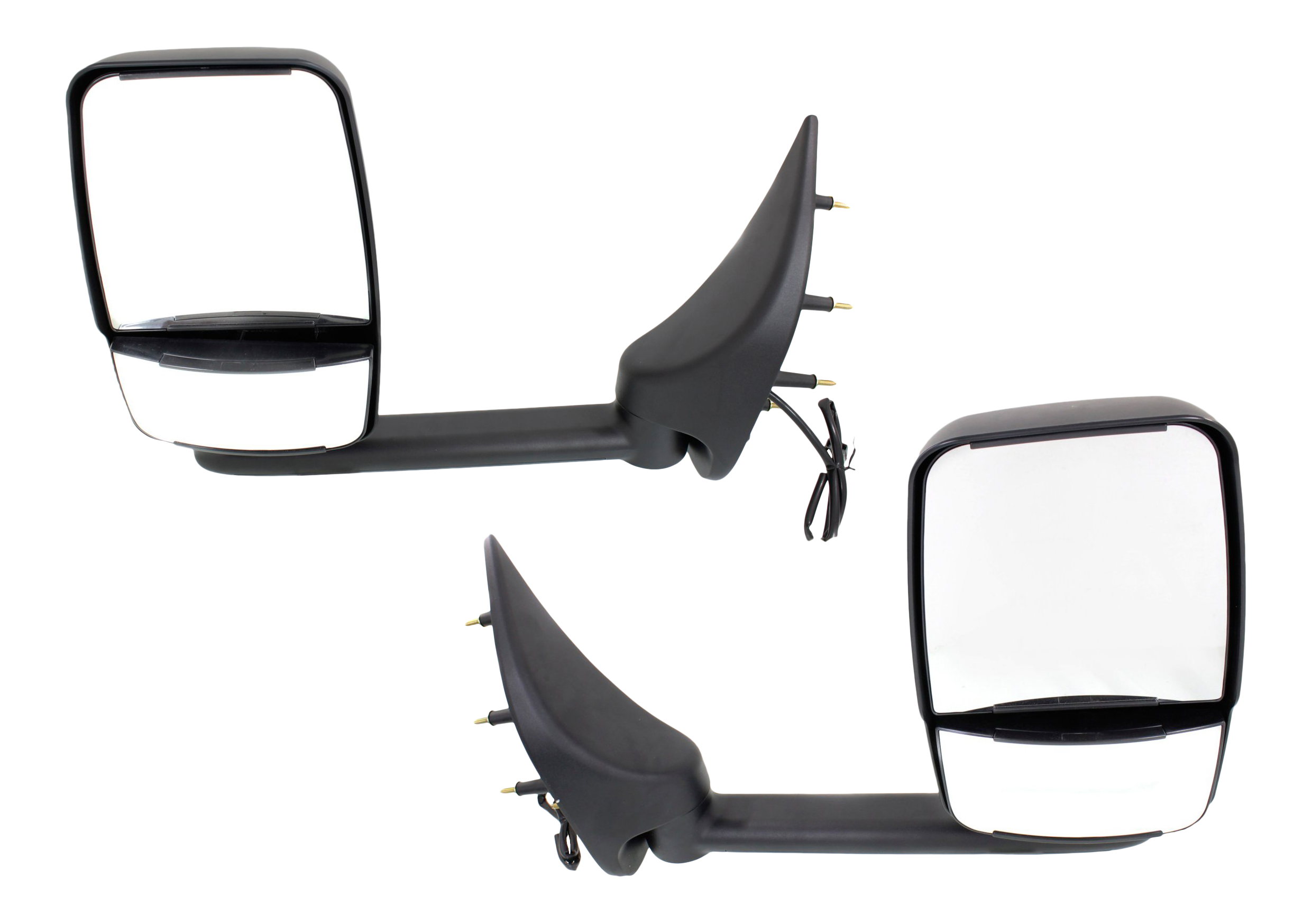 AM ECONOLINE VAN 02-14 TOWING MIRROR RH AND LH Power Manual Folding Non Heated Paintable No Auto dimming BSD Memory and Signal Light SKU SET FD176ER OEM 2C2Z17682AAC PFM 2C2Z17683AAB