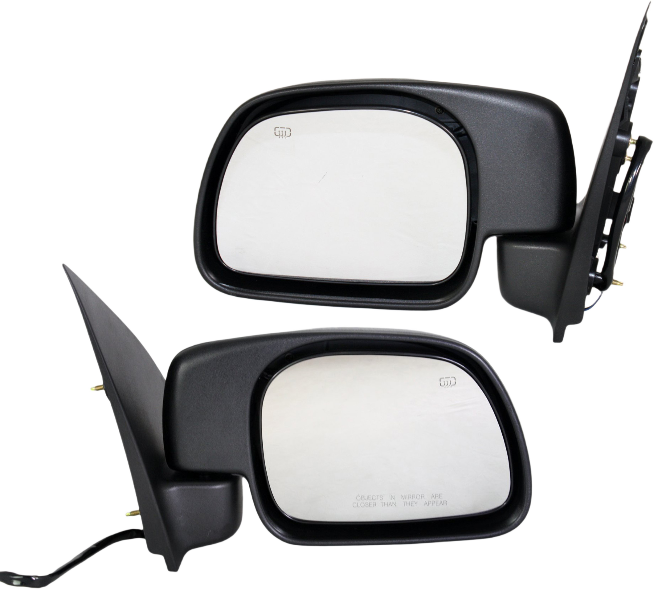 AM EXCURSION 00-01 MIRROR RH AND LH Non Towing Power Manual Folding Heated Textured No Auto dimming BSD Memory and Signal Light SKU SET FD190ER Partslink FO1320308 FO1321308 OEM YC3Z17682AAA YC3Z17683AAA