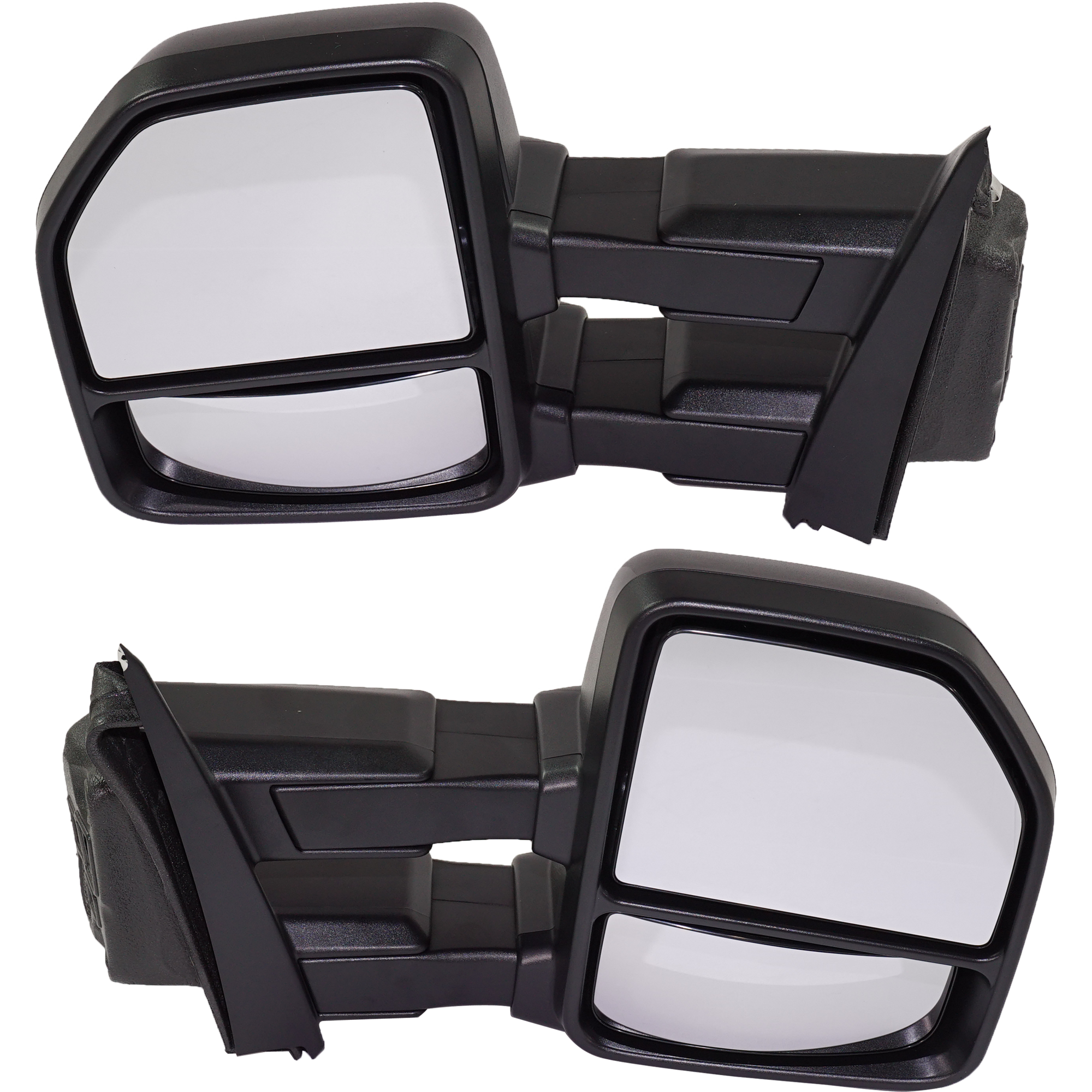 AM F 150-15-18 TOWING MIRROR RH AND LH Manual Adjust Manual Folding Non Heated Textured No Puddle and Signal Lights XL XLT Models To 2-26-18 SKU SET FD191ER OEM FL3Z17682AB PFM FL3Z17683AB PF