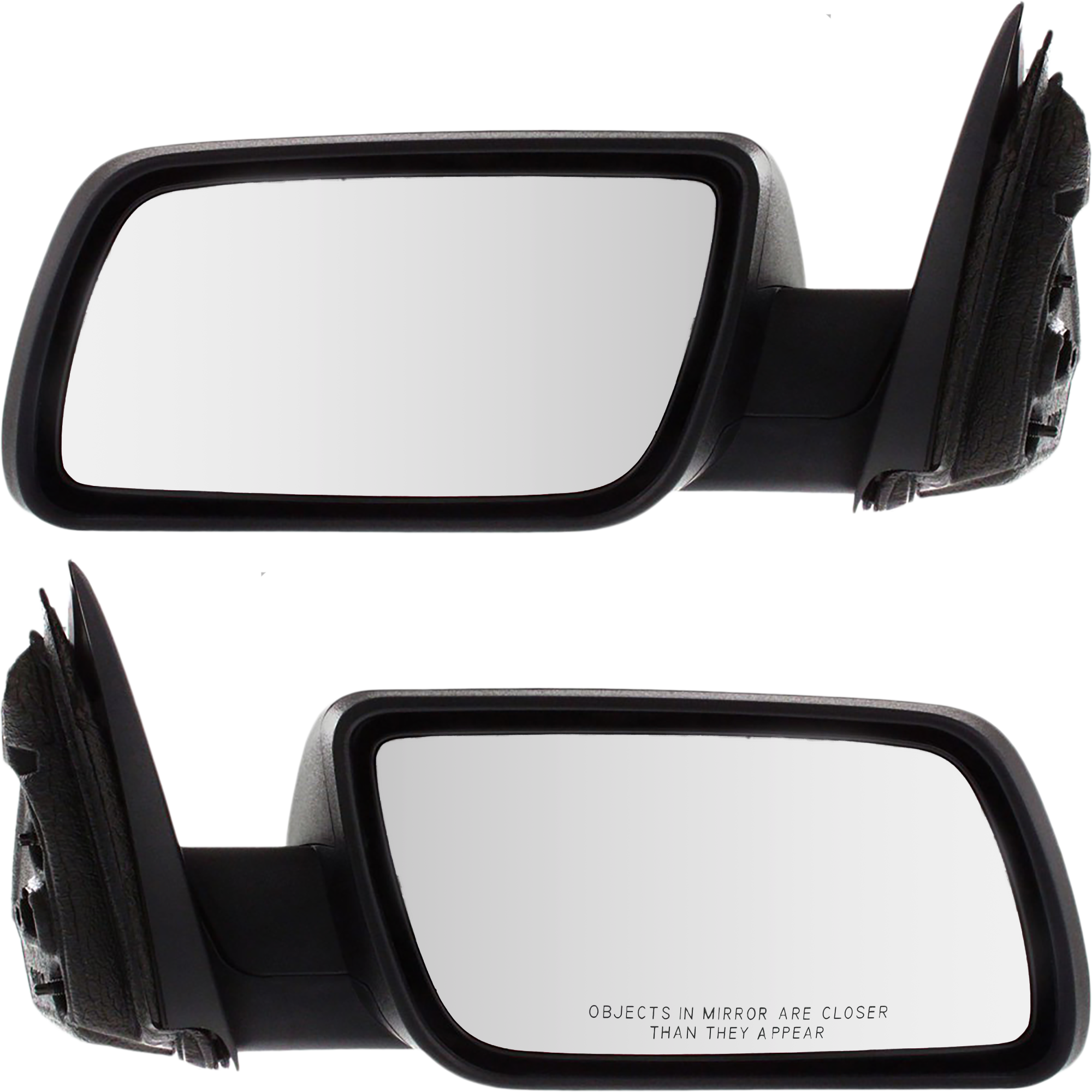 AM FLEX 09-12 MIRROR RH AND LH Power Manual Folding Non Heated Textured No Memory and Puddle Light SKU SET FD196ER Partslink FO1320358 FO1321358 OEM 8A8Z17682AA 8A8Z17683AA
