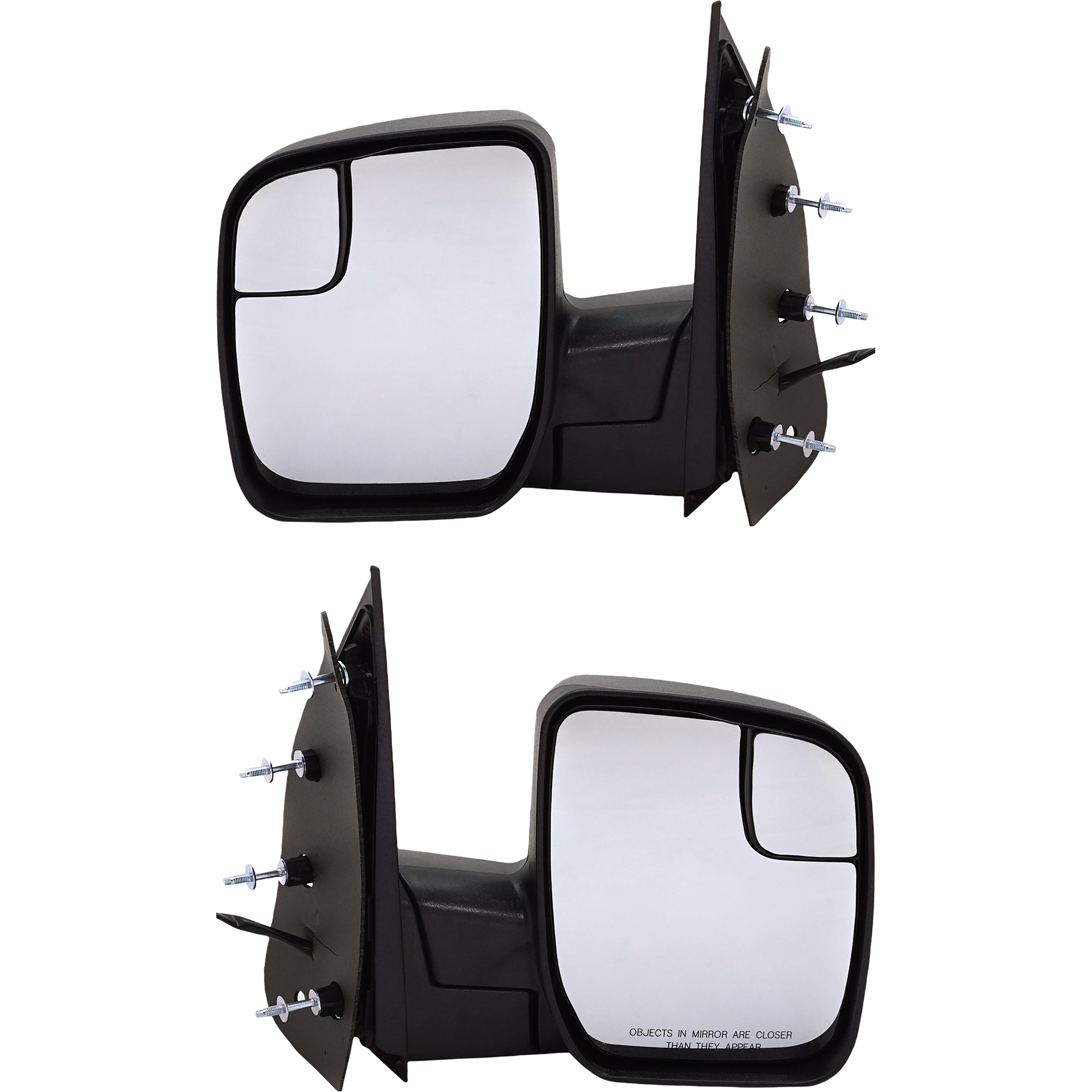 AM ECONOLINE VAN 10-14 MIRROR RH AND LH Non Towing Power Manual Folding Non Heated Textured No Auto dimming BSD Memory and Signal Light SKU SET FD205ER Partslink FO1320396 FO1321396 OEM AC2Z17682AA AC2Z17683AA