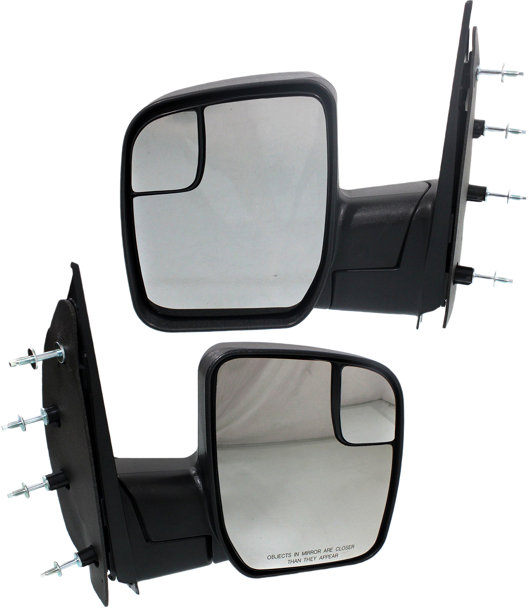 AM ECONOLINE VAN 10-14 MIRROR RH AND LH Non Towing Manual Adjust Manual Folding Non Heated Textured No Auto dimming BSD Memory and Signal Light SKU SET FD205R Partslink FO1320395 FO1321395 OEM AC2Z17682BA AC2Z17683BA