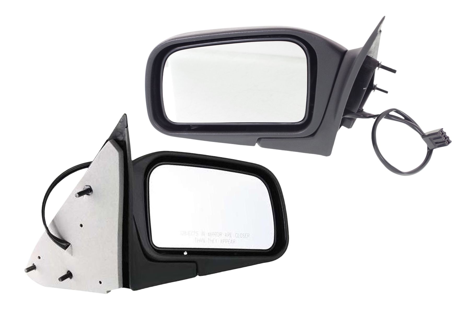 AM CROWN VICTORIA GRAND MARQUIS 92-94 MIRROR RH AND LH Power Non Folding Non Heated Paintable SKU SET FD21ER Partslink FO1320128 FO1321128 OEM F3AZ17682A F3AZ17682B